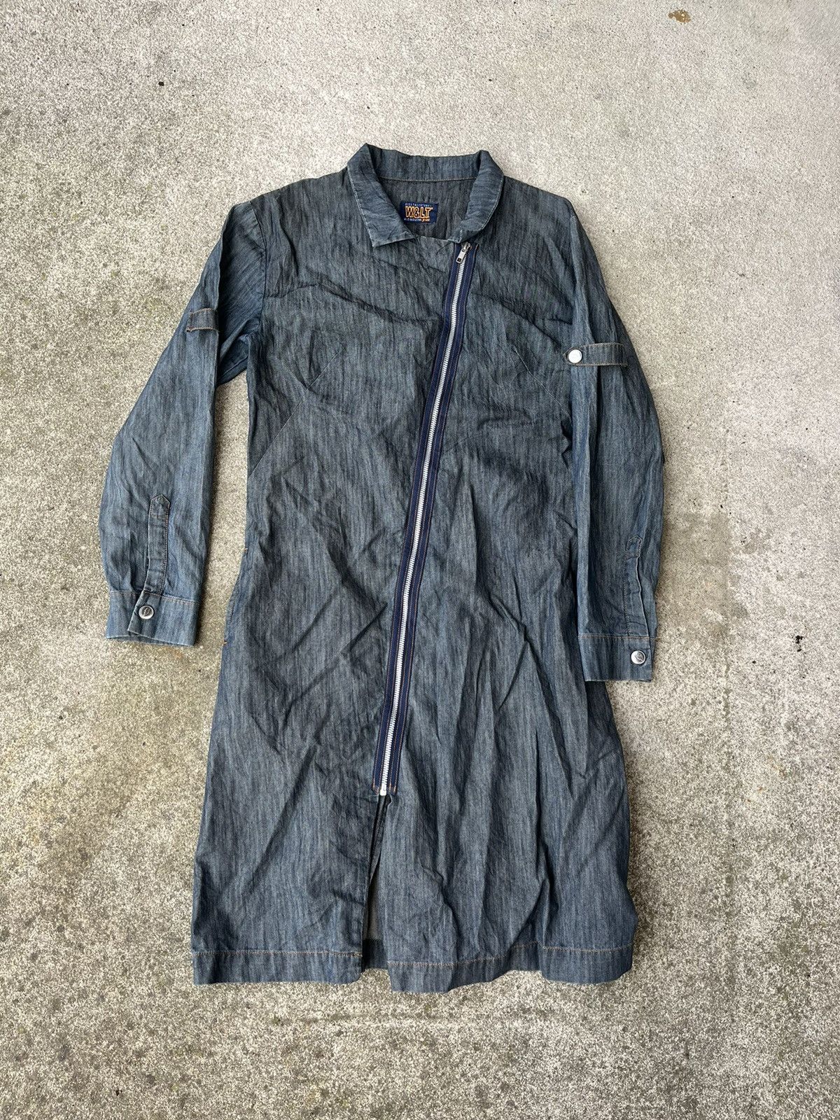 W&LT W & LT Walter Van Beiirendonck denim zip dress Size L / US 10 / IT 46 - 1 Thumbnail