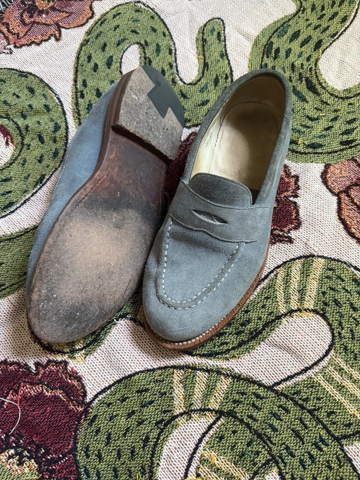 Grant Stone Kudu Suede Traveller Loafer in Blue, Men's (Size 8) — image 3 of 4