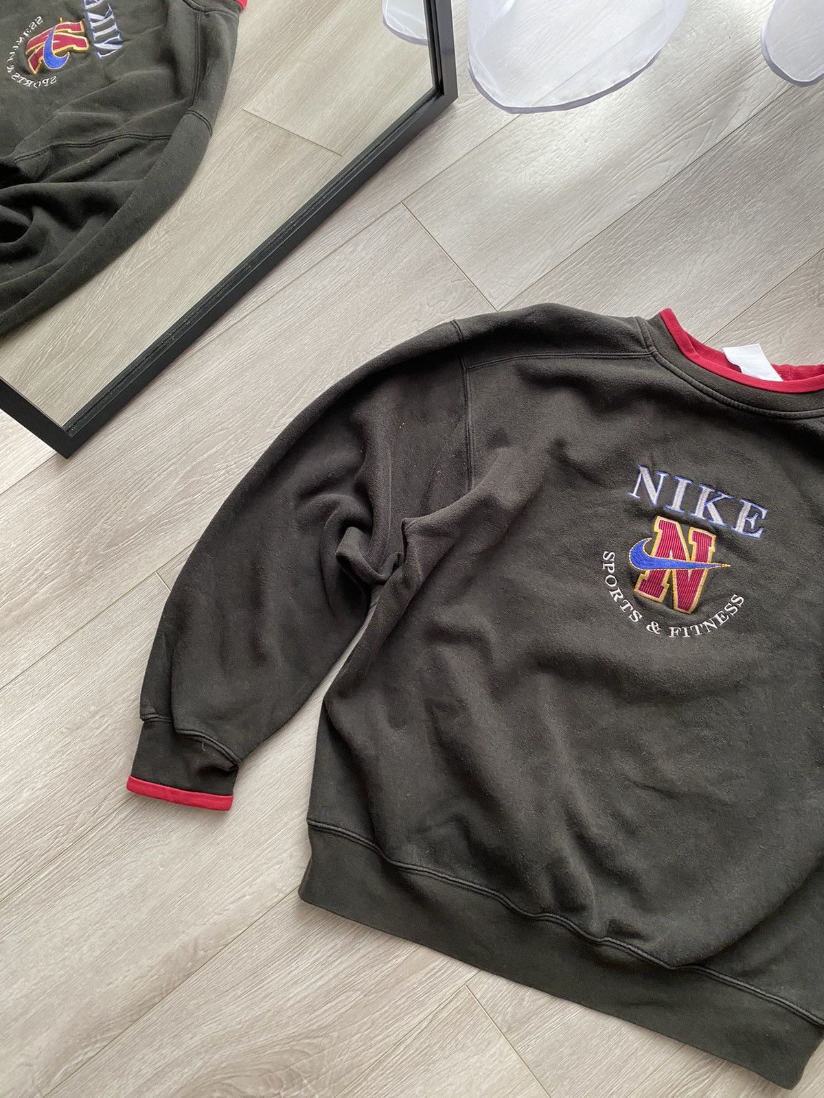 Nike × Vintage Vintage 1990s Nike The Sport Fitness Streetwear Sweatshirt Size US M / EU 48-50 / 2 - 3 Thumbnail