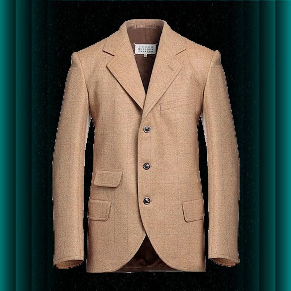 image of Maison Margiela O1Y0224 Blazers In Camel, Men's (Size Small)