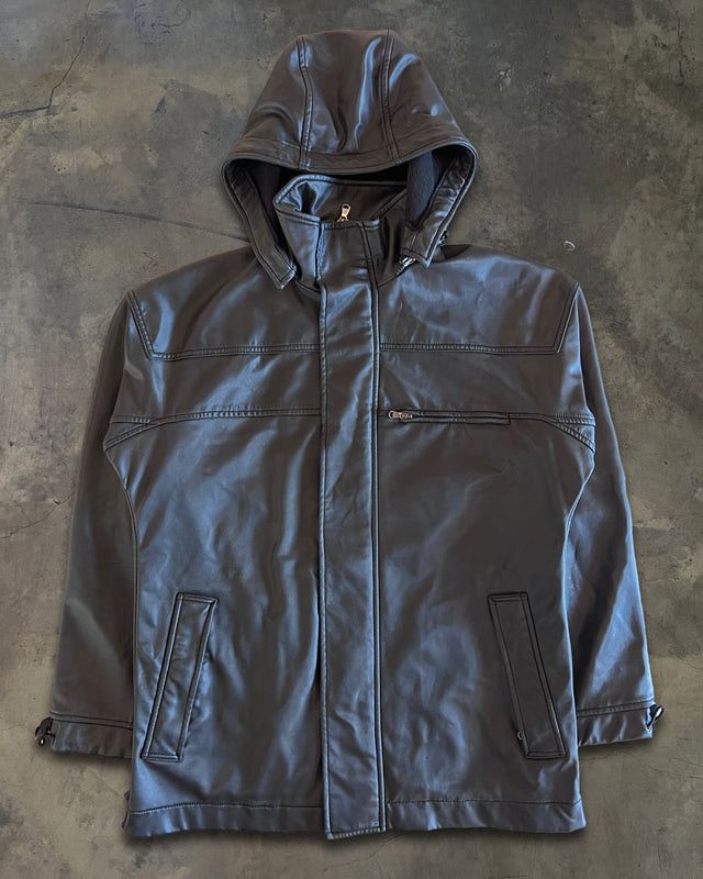 EMPORIO ARMANI LEATHER PARKA