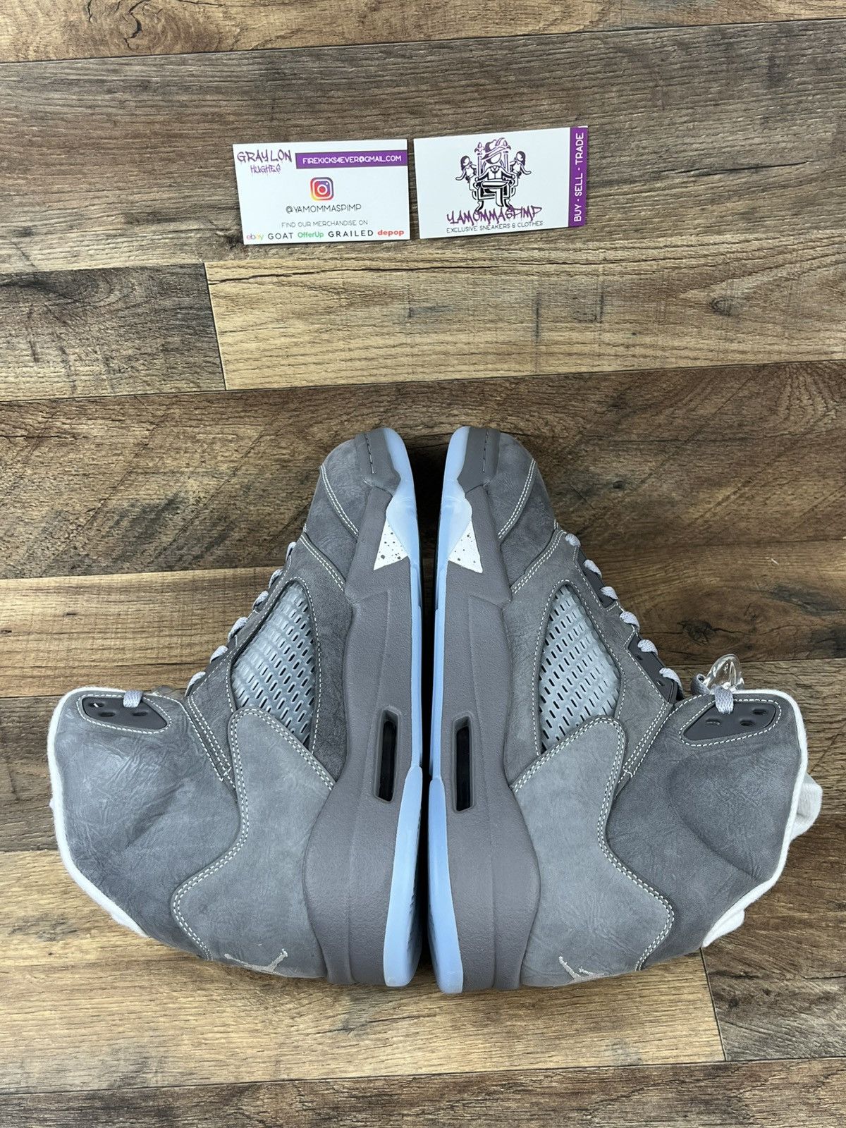 Jordan Brand Air Jordan 5 Retro Wolf Grey 2026 Size US 12 / EU 45 - 6 Thumbnail