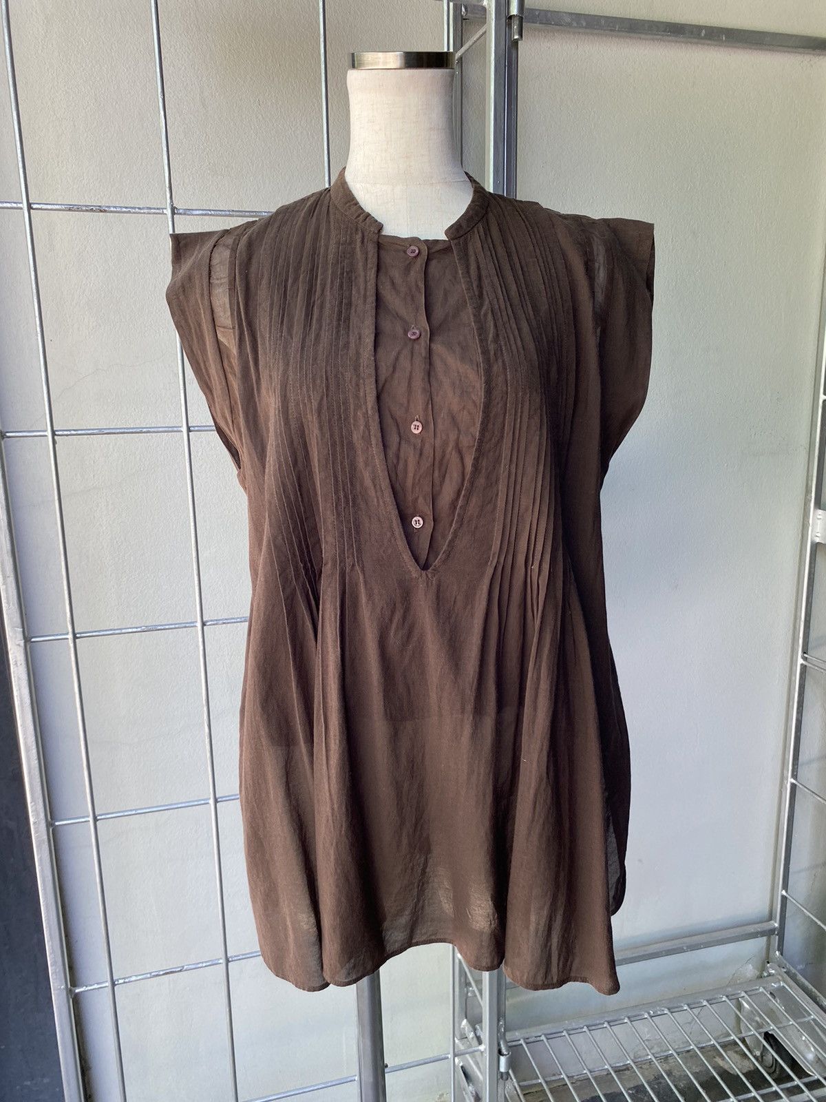By Malene Birger Malene Birger brown blouse Size ONE SIZE - 3 Thumbnail