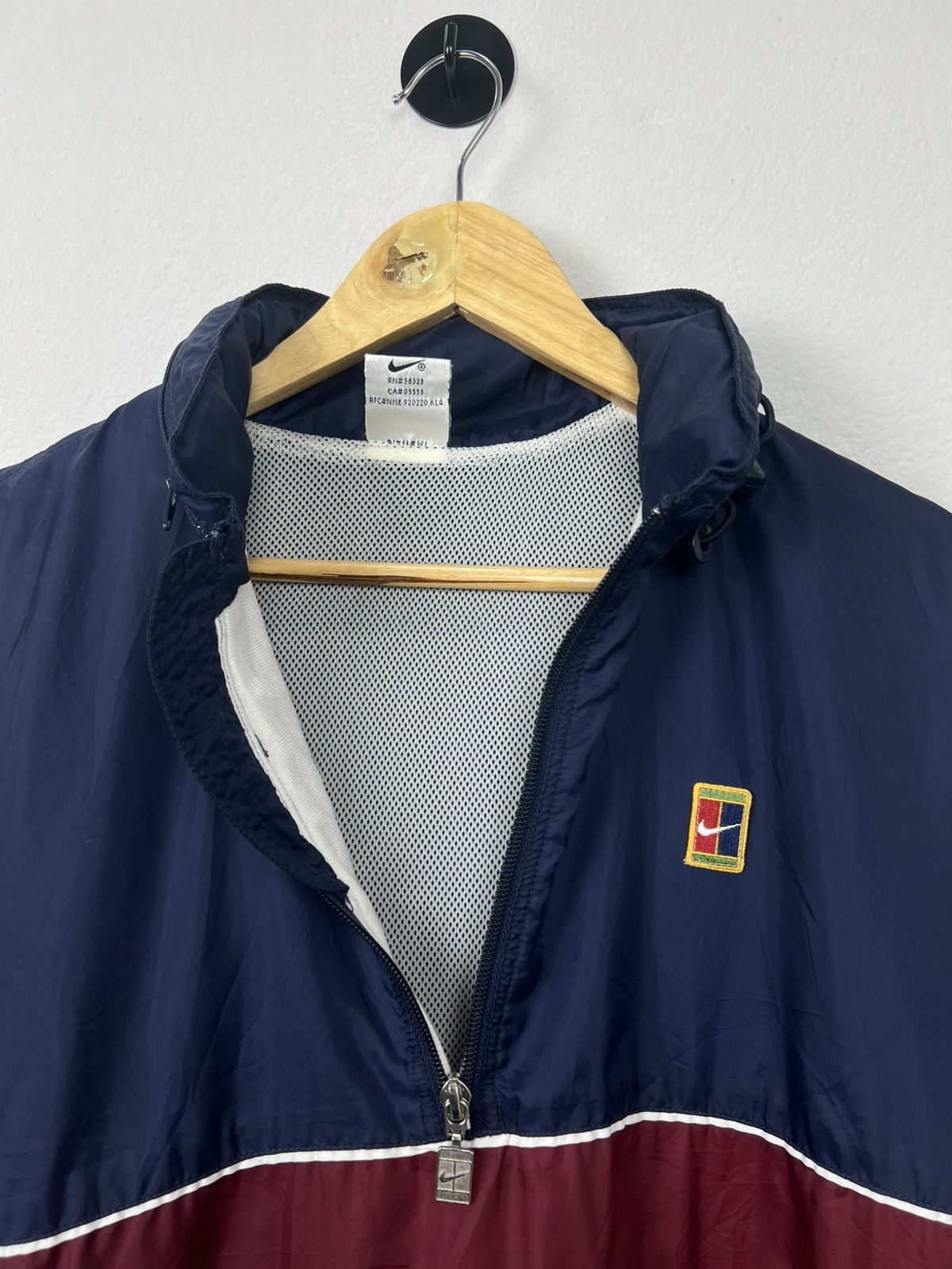 Nike Vintage 90s Nike Court Half-Zip Windbreaker Anorak Size US L / EU 52-54 / 3 - 9 Thumbnail