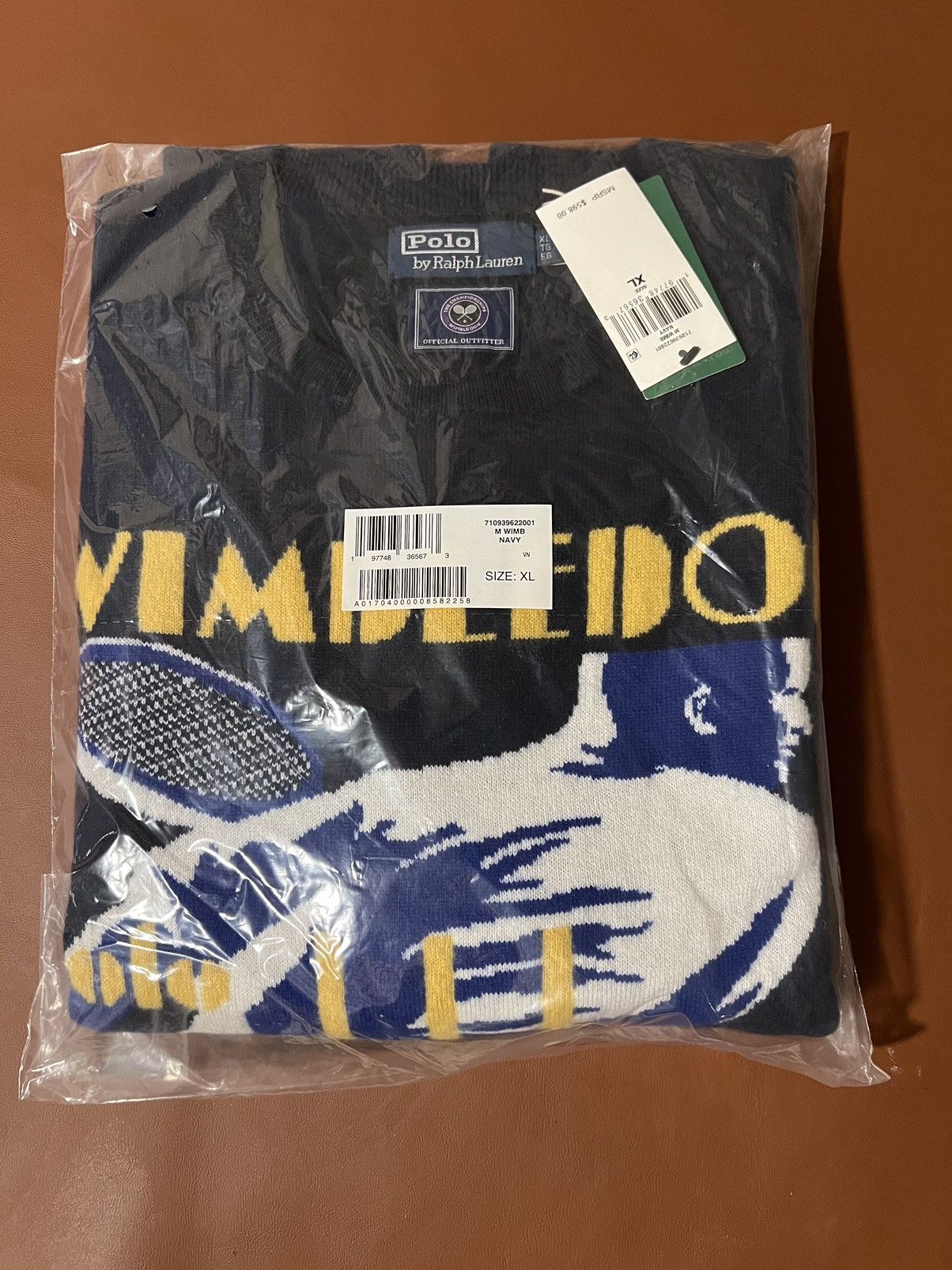 Polo Ralph Lauren Polo Ralph Lauren Wimbledon Cashmere Graphic Sweater Navy XL Size US XL / EU 56 / 4 - 5 Thumbnail