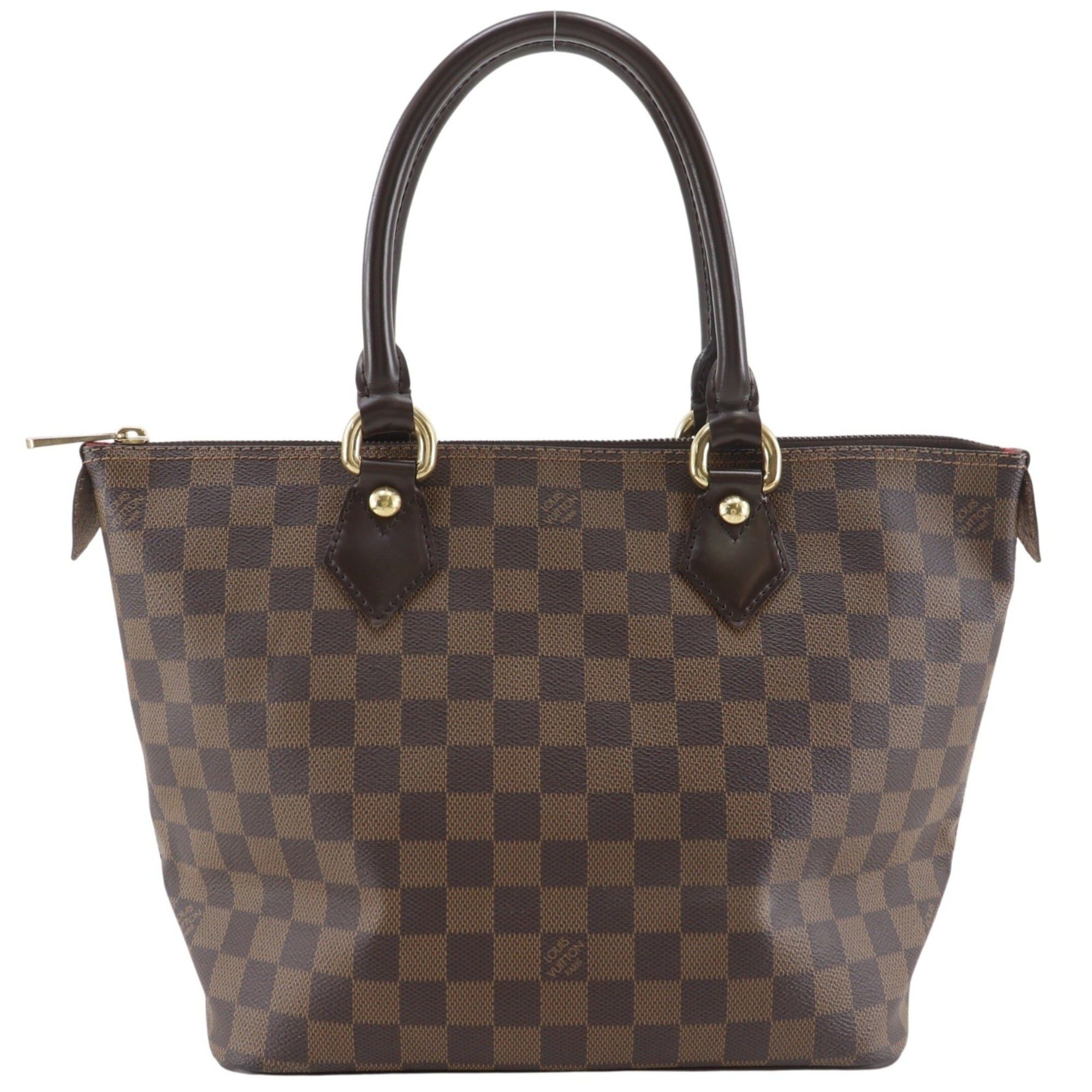 Louis Vuitton Louis Vuitton Saleya PM handbag, N51183, Damier canvas, 2008 model, brown, VI0028 A5, women's. Size ONE SIZE - 1 Thumbnail