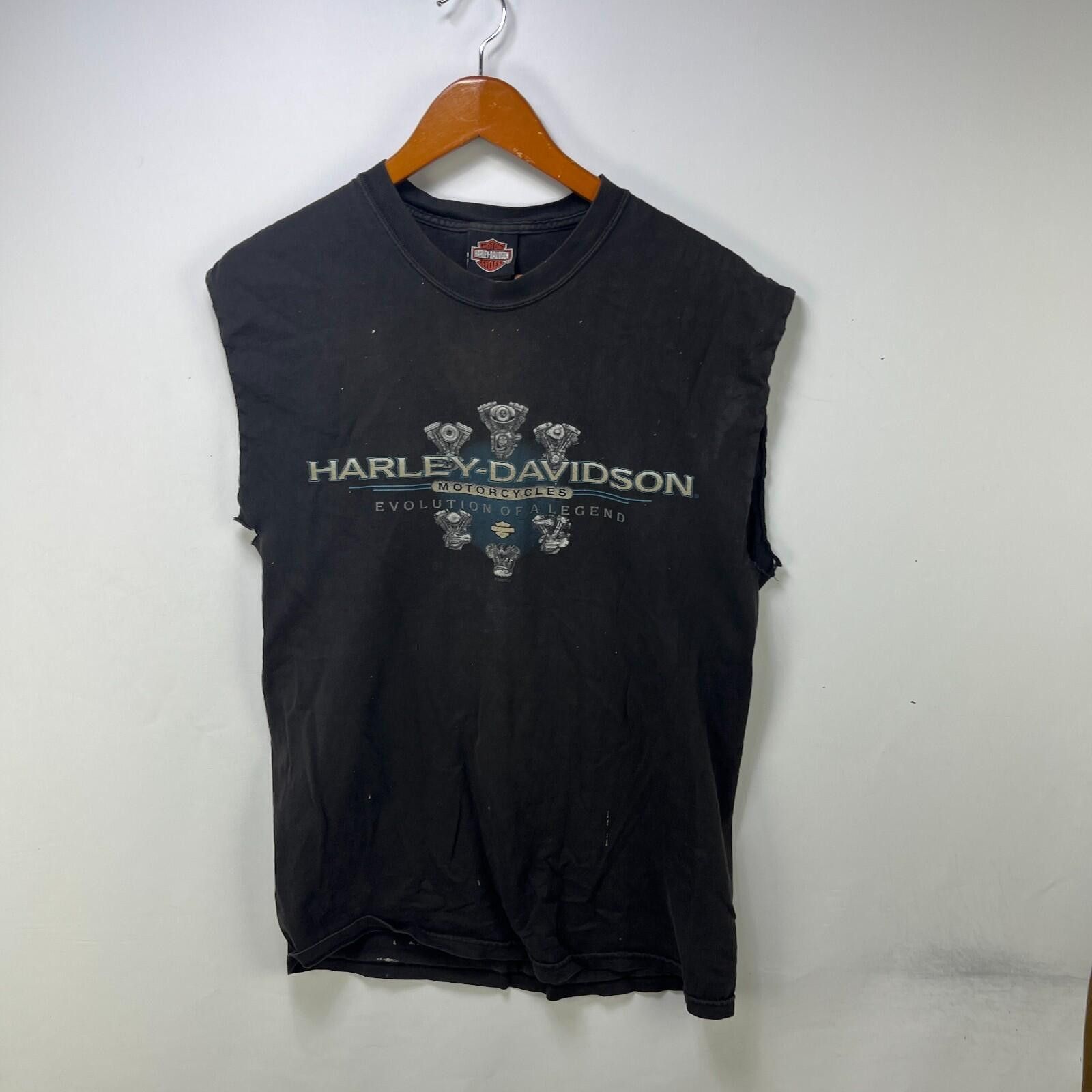 Harley Davidson Vintage Harley Davidson Faded Sleeveless Shirt Medium Size US M / EU 48-50 / 2 - 3 Thumbnail