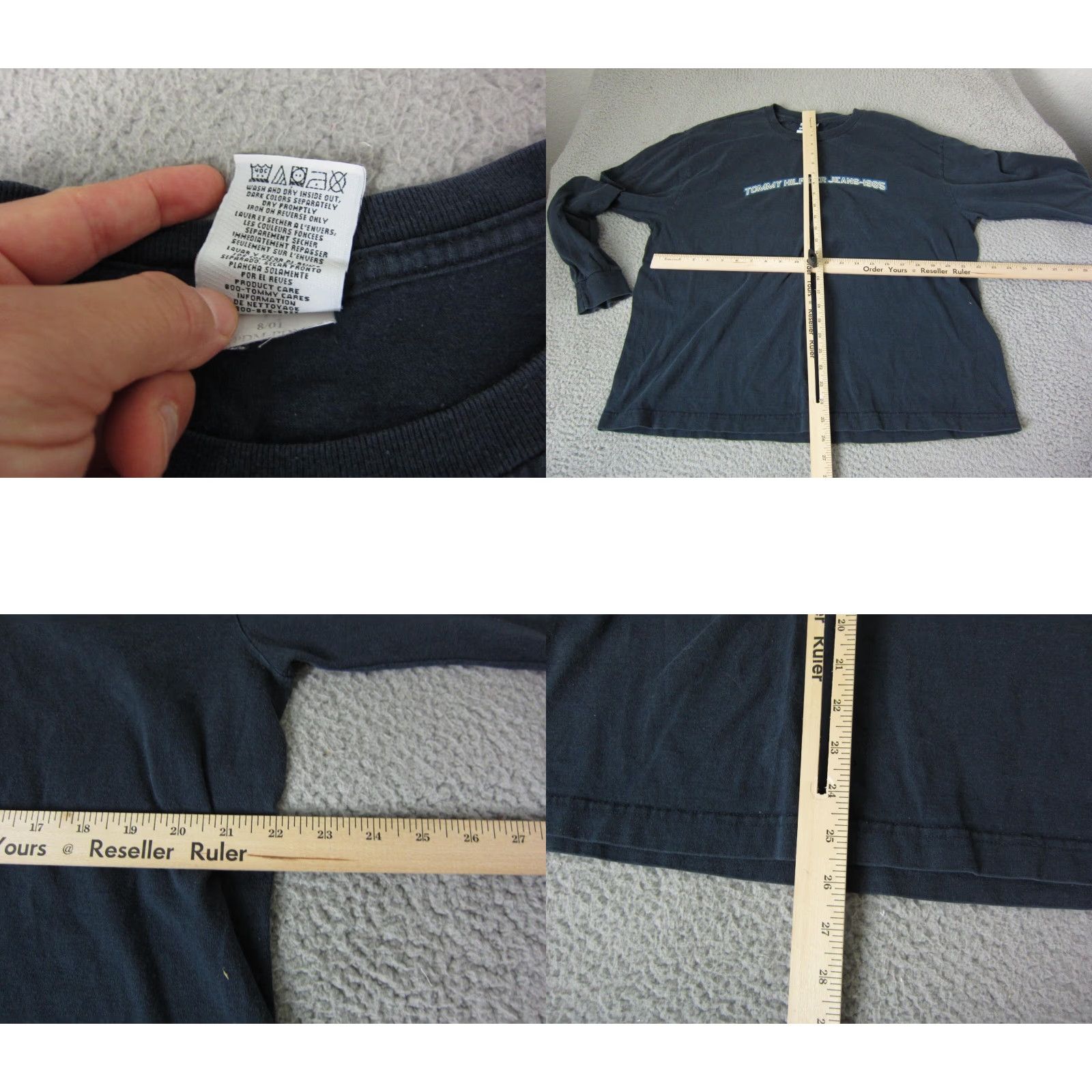 Tommy Hilfiger VINTAGE Tommy Hilfiger Shirt Mens L Blue 90s Canada Cotton Casual T-Shirt Size US L / EU 52-54 / 3 - 8 Thumbnail