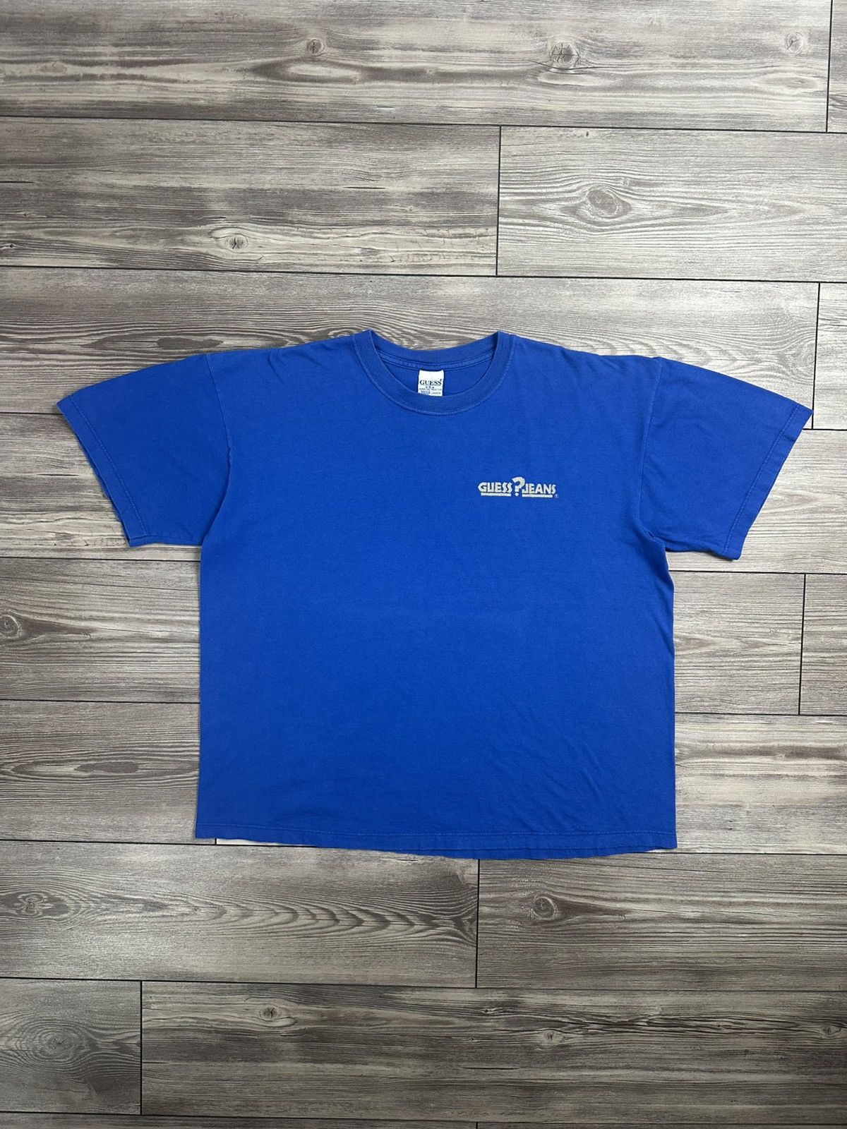 Guess × Vintage Vintage 90’s Guess Jeans “I’d Rather Be Skiing” T Shirt Size US L / EU 52-54 / 3 - 1 Thumbnail