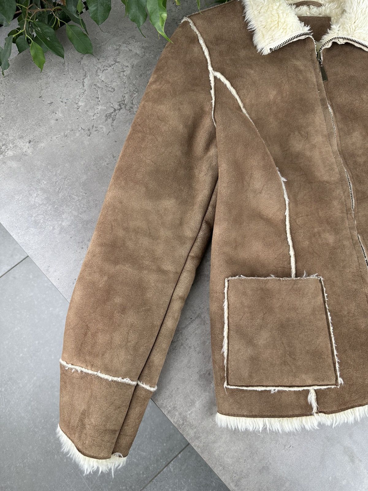 Japanese Brand Vintage Faux Sheepskin Coat Size S / US 4 / IT 40 - 4 Thumbnail