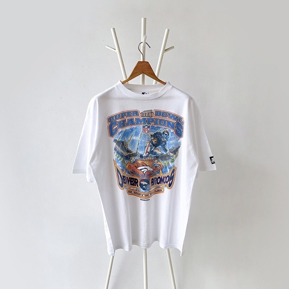 Starter × Vintage 90s Denver Broncos NFL t-shirt/ L Size US L / EU 52-54 / 3 - 1 Thumbnail