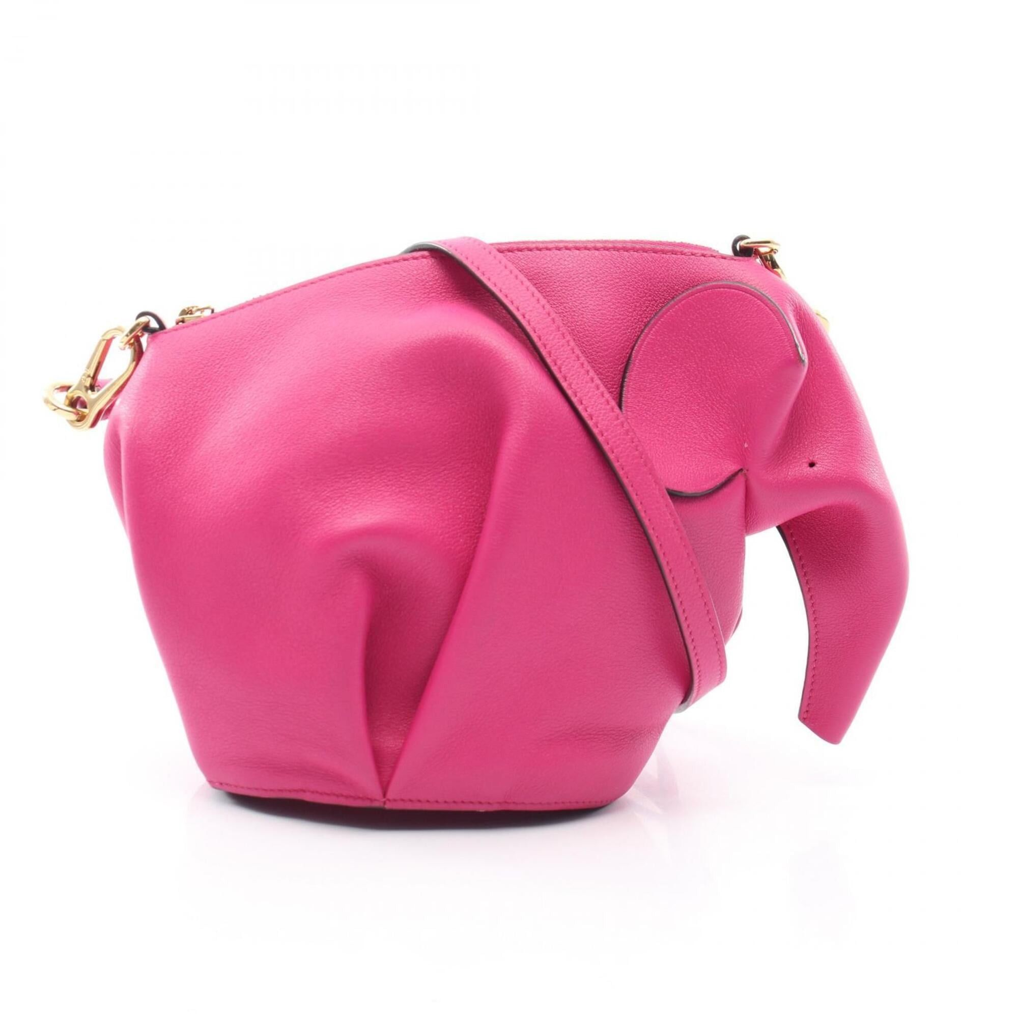 Loewe Loewe Elephant Bag Mini Shoulder Handbag Calfskin Women's Pink Size ONE SIZE - 1 Thumbnail