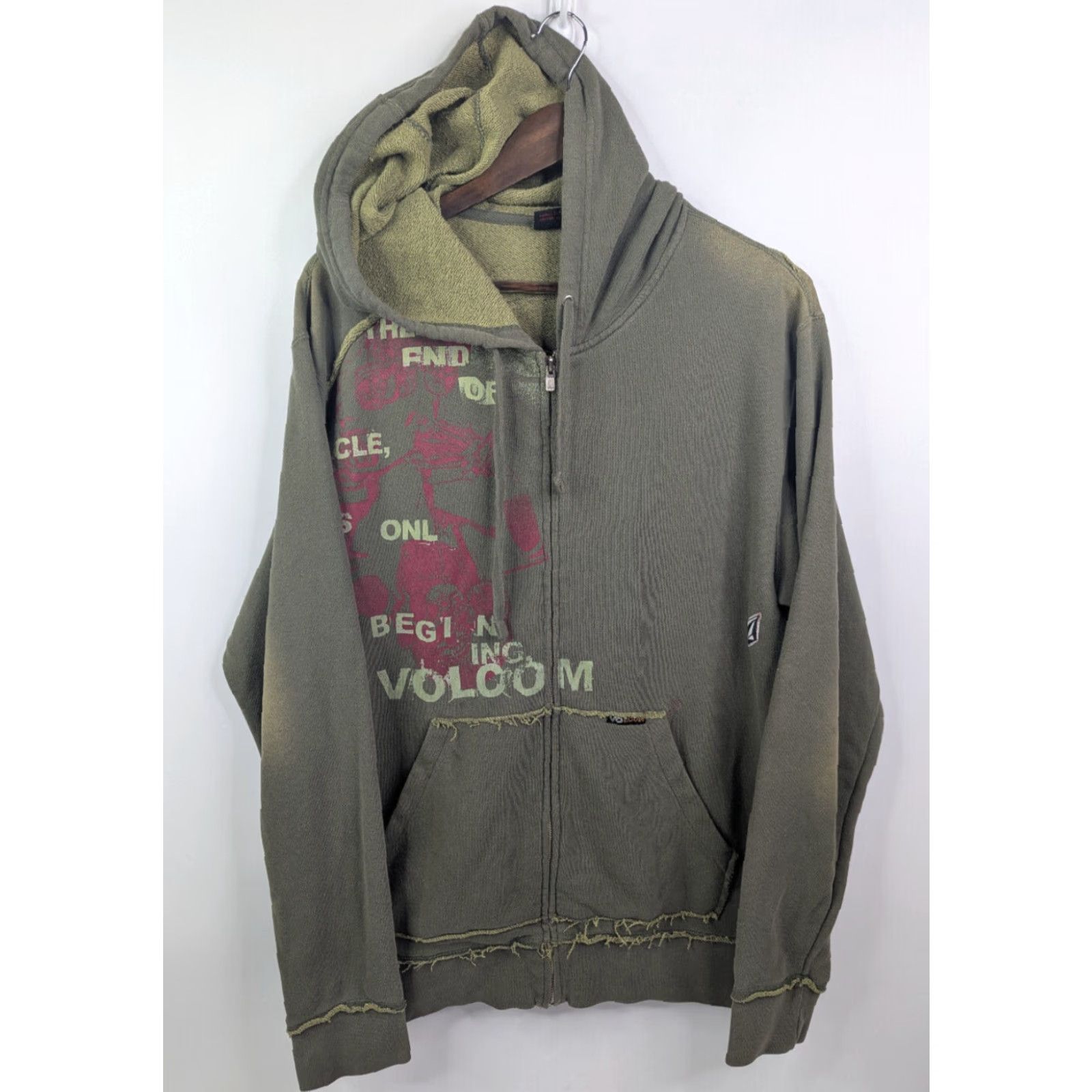Quiksilver Vtg Volcom Zip Hoodie Large Surf Skate Grunge Vaporwave Y2K Streetwear Green Men L Brand: Quiksilver? Size US L / EU 52-54 / 3 - 3 Thumbnail