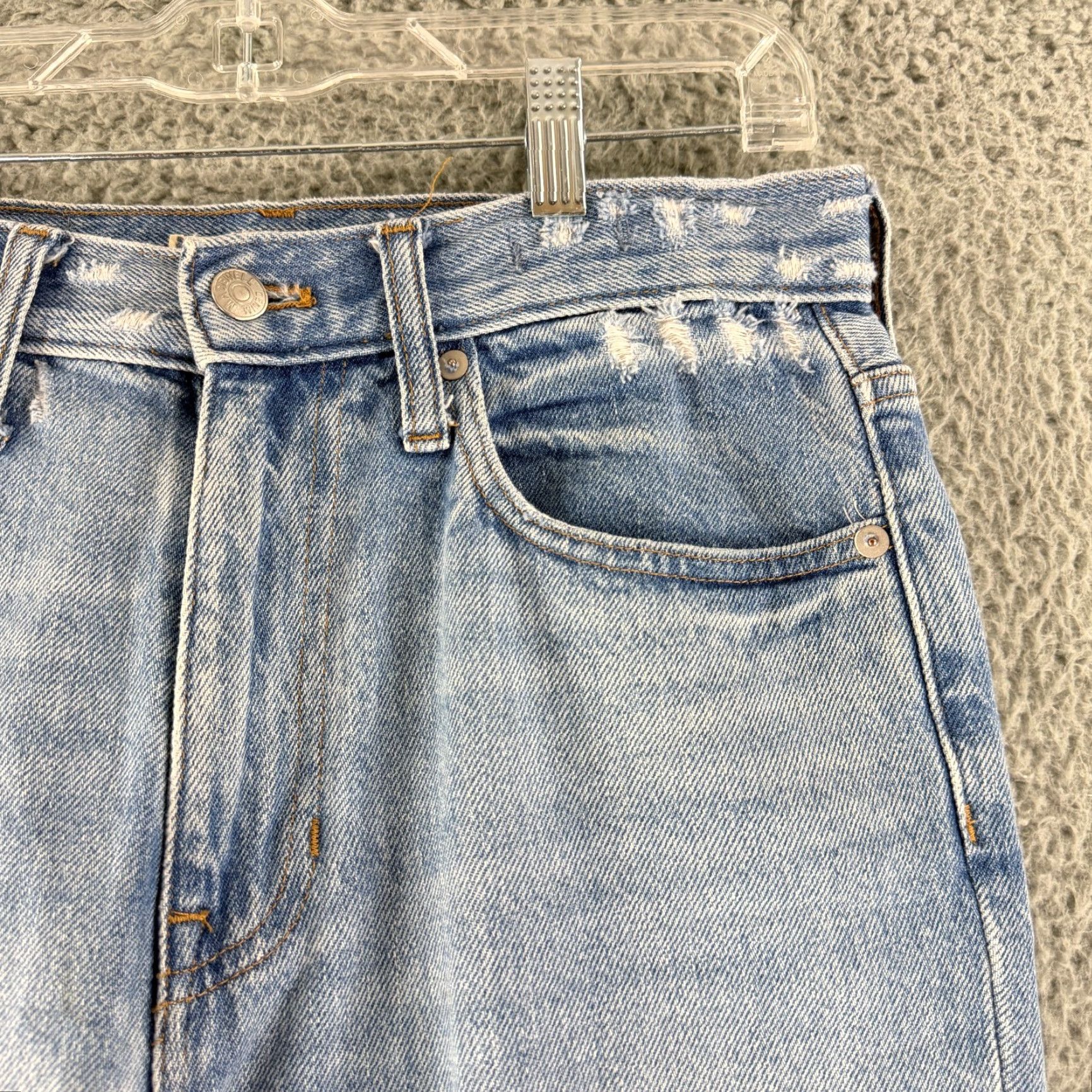 Madewell Madewell The Mom Jean Jeans Womens Size 27 Blue Denim High-Rise Straight Leg Casual Size 27" / US 4 / IT 40 - 3 Thumbnail