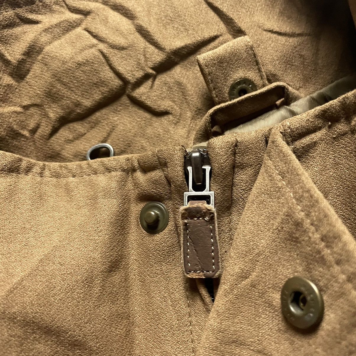 Kansai Yamamoto 🇯🇵 KANSAI JAPAN BUTTON UP FULL ZIP SUEDE HEAVY COAT JACKET Size US XL / EU 56 / 4 - 12 Thumbnail