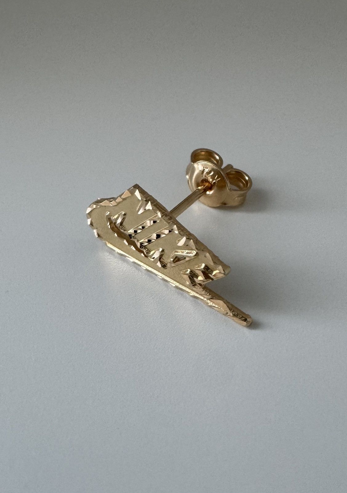 14 Karat Gold NIKE X Supreme Earring Rare