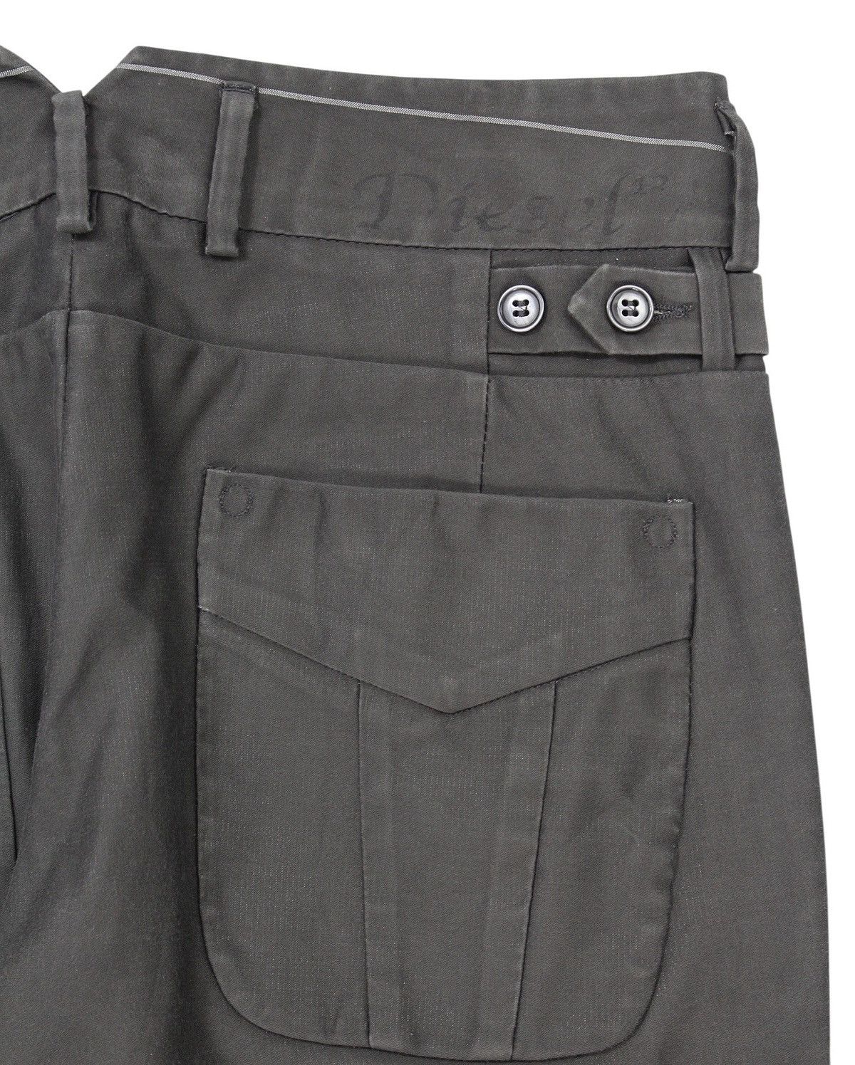 Designer × Diesel FW2009 DIESEL PANORAMY GREY TAPERED TROUSERS Size US 29 - 9 Thumbnail