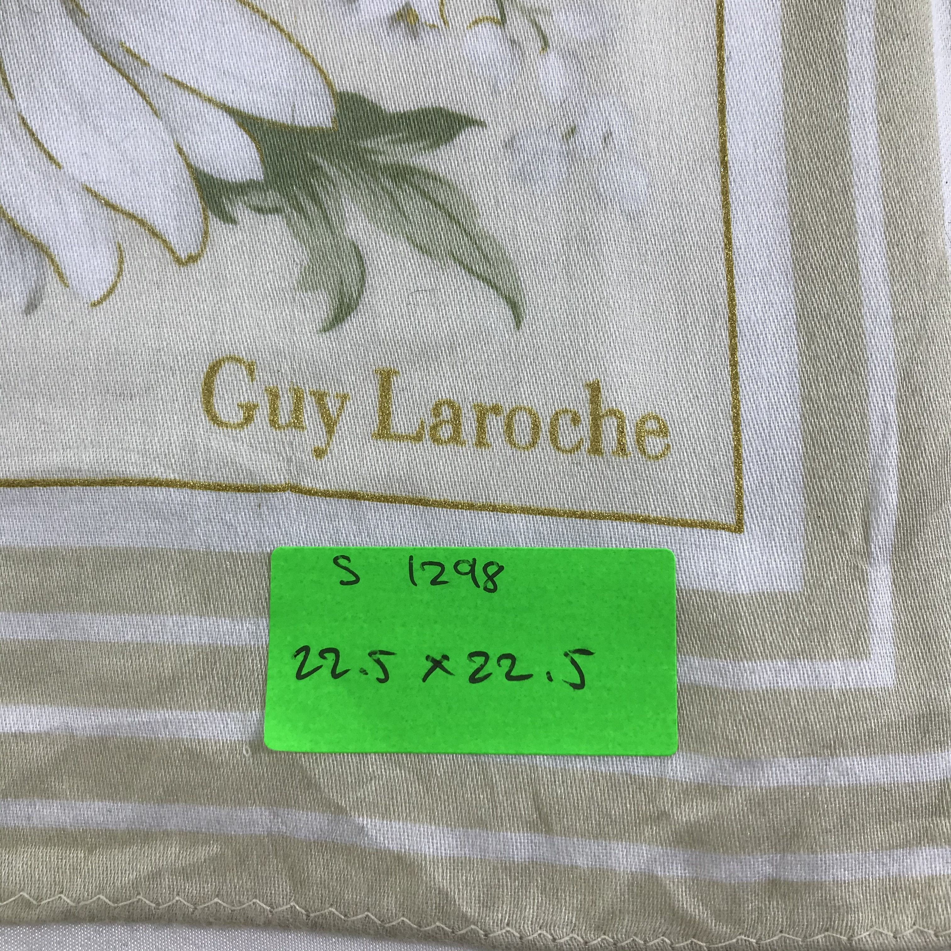 Guy Laroche × Vintage Guy Laroche Bandana / Handkerchief / Neckerchief - S1298 Size ONE SIZE - 5 Thumbnail
