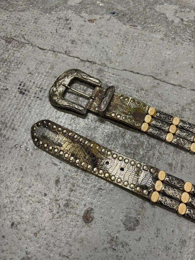 Vintage 2000s Nanni Celtic Ornament Metal Belt Size ONE SIZE - 4 Thumbnail