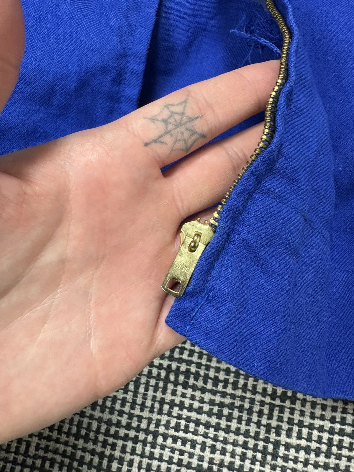 Other 70s Vintage German Cropped Cyclist Utility Work Jacket Size US S / EU 44-46 / 1 - 4 Thumbnail