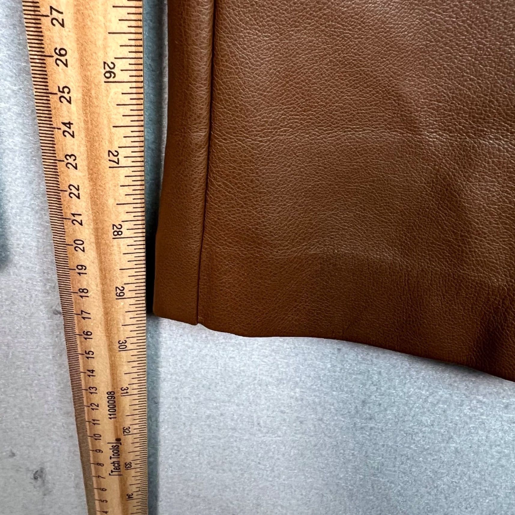 Oak + Fort Oak + Fort Brown Faux Leather High-Waisted Straight Leg Pants Womens Size 4 Size 27" / US 4 / IT 40 - 7 Thumbnail