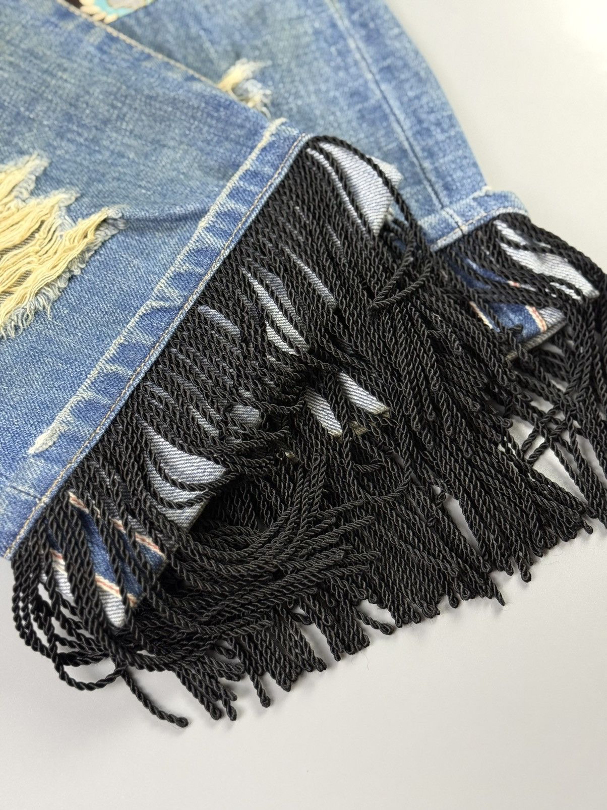 Junya Watanabe Junya Watanabe - S/S14 - Fringe Patchwork Jeans Size 32" / US 10 / IT 46 - 7 Thumbnail