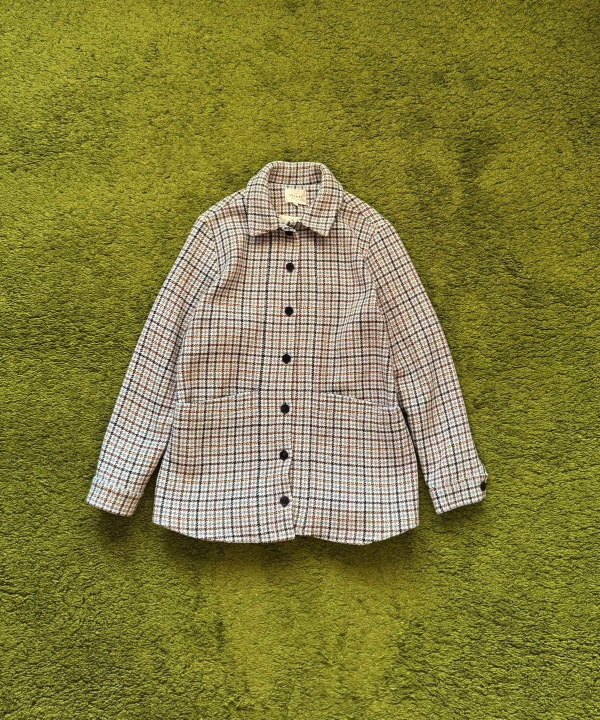Sezane Sezane wool blend checkered overshirt jacket Size M / US 6-8 / IT 42-44 - 1 Thumbnail