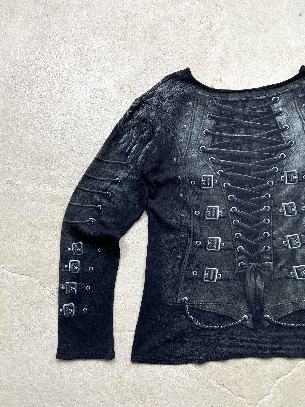 Vintage Vintage 00’s Spiral Gothic Longsleeve Size XL / US 12-14 / IT 48-50 - 12 Thumbnail