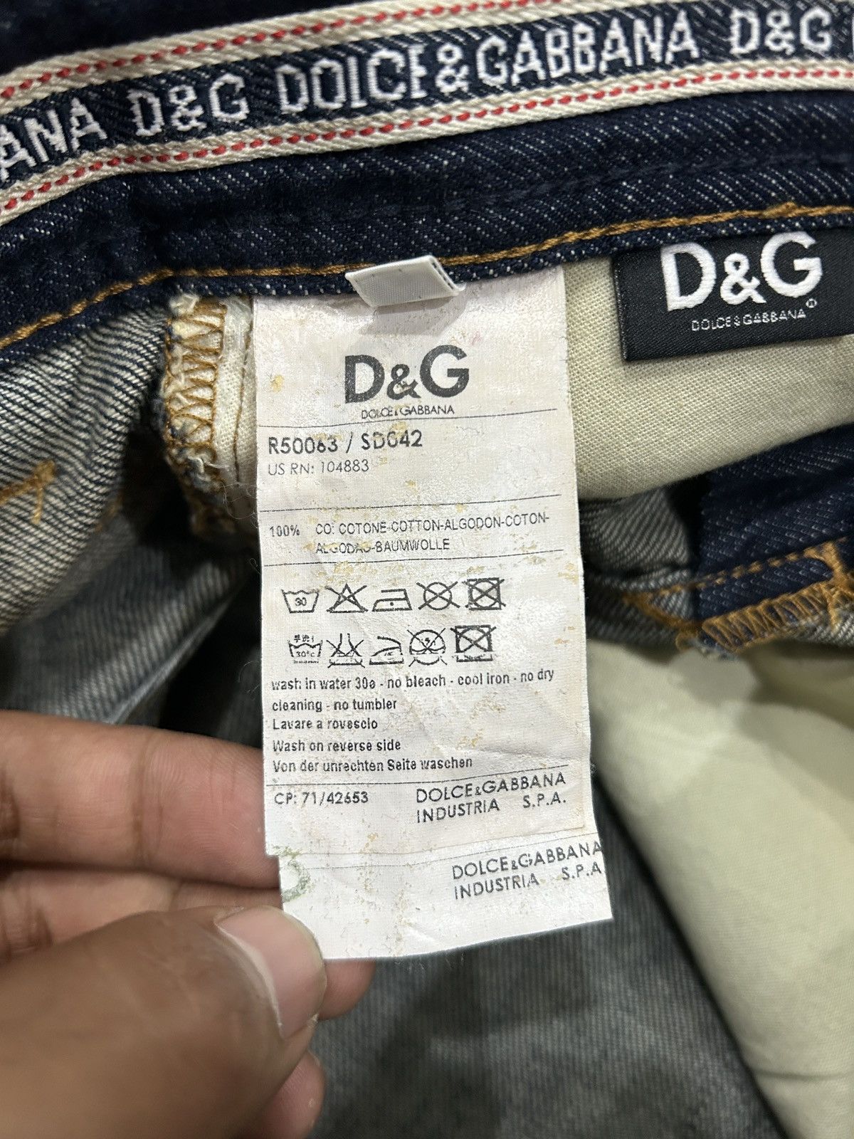 Dolce & Gabbana Vintage Dolce & Gabbana Regular Fit Jeans Size US 29 - 11 Thumbnail