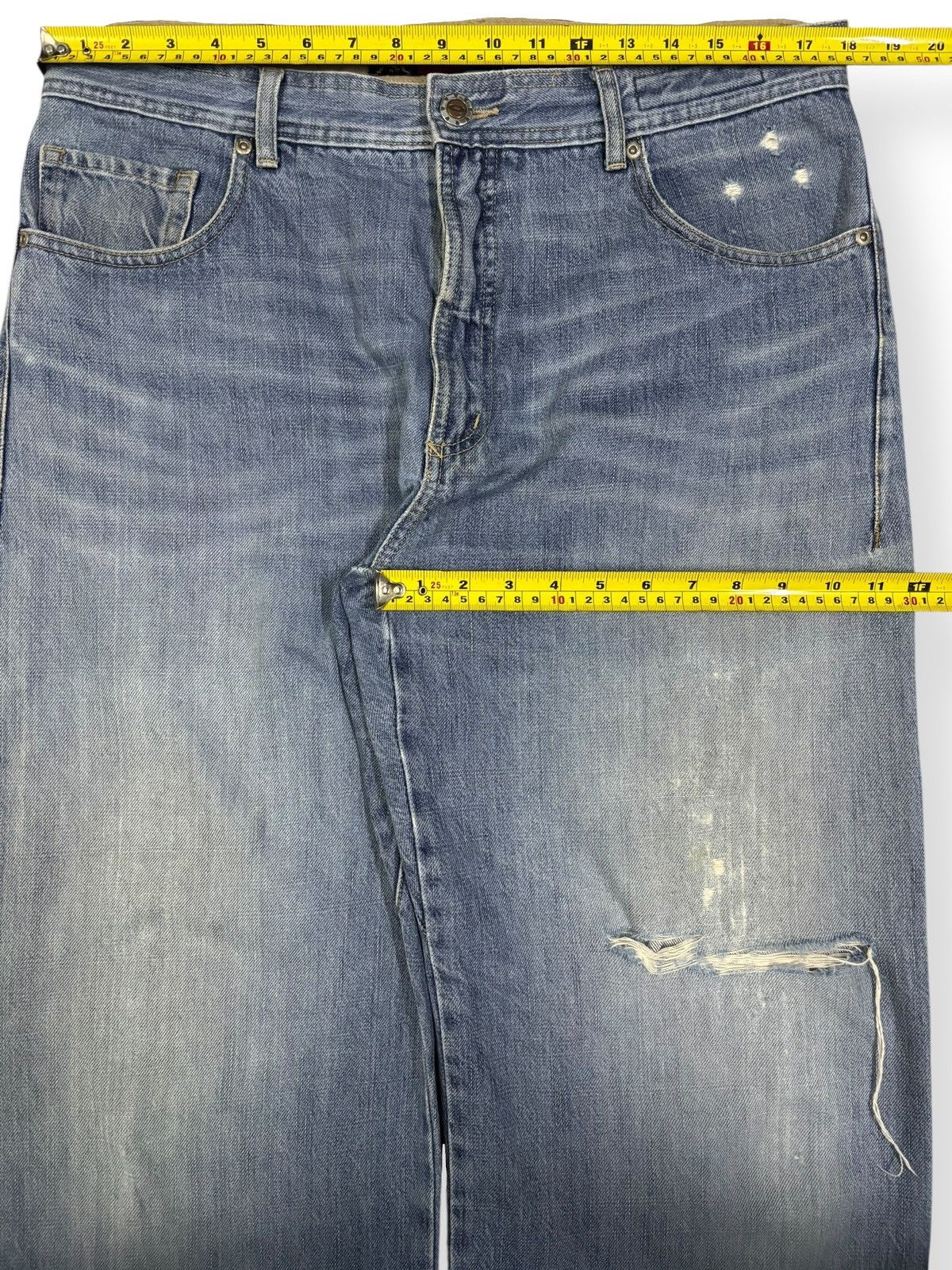 Oakley Y2K Oakley Software Industrial Denim Baggy Distressed Jeans Size US 36 / EU 52 - 13 Thumbnail