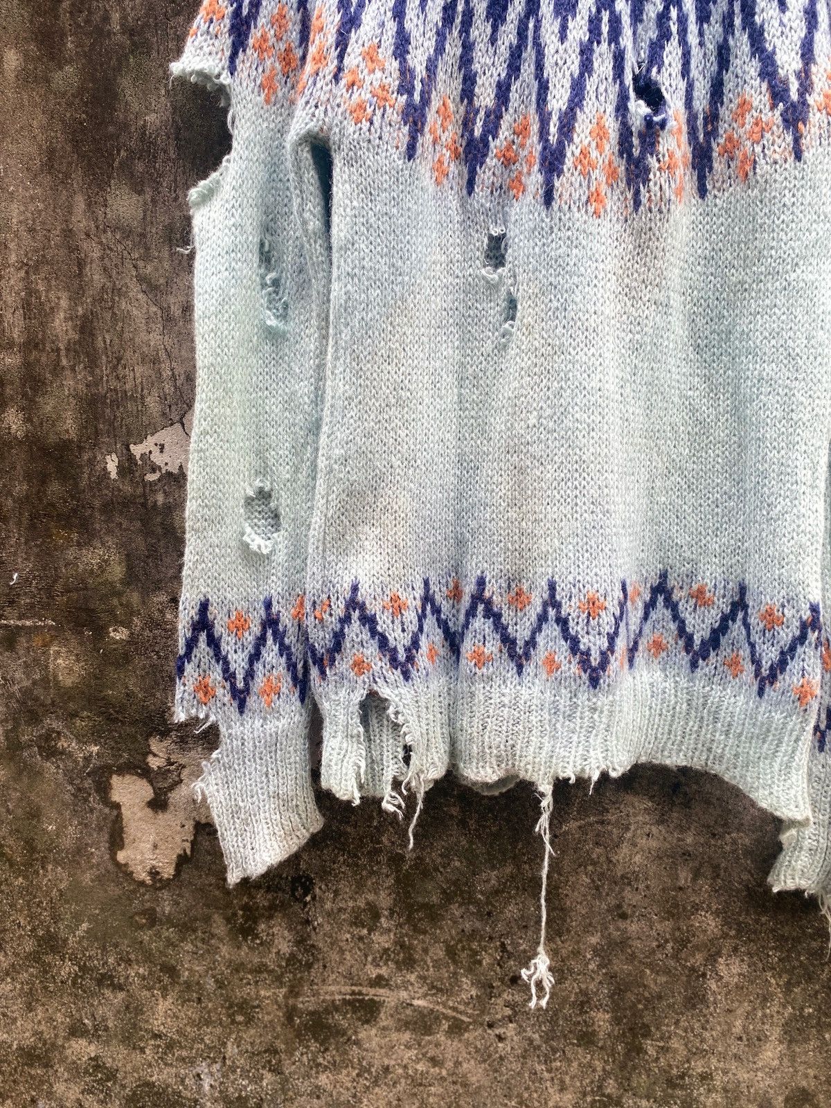 If Six Was Nine × Japanese Brand × Le Grande Bleu (L.G.B.) Js.New York Distressed Grunge Punk Knit numbernine style Size US M / EU 48-50 / 2 - 8 Thumbnail