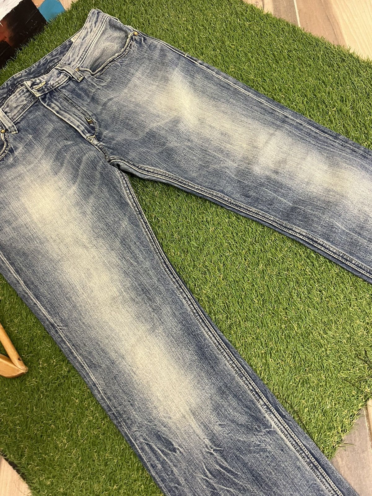 Diesel Diesel Viker Dragon Distressed Denim Light Blue Jeans Pants Size US 34 / EU 50 - 10 Thumbnail
