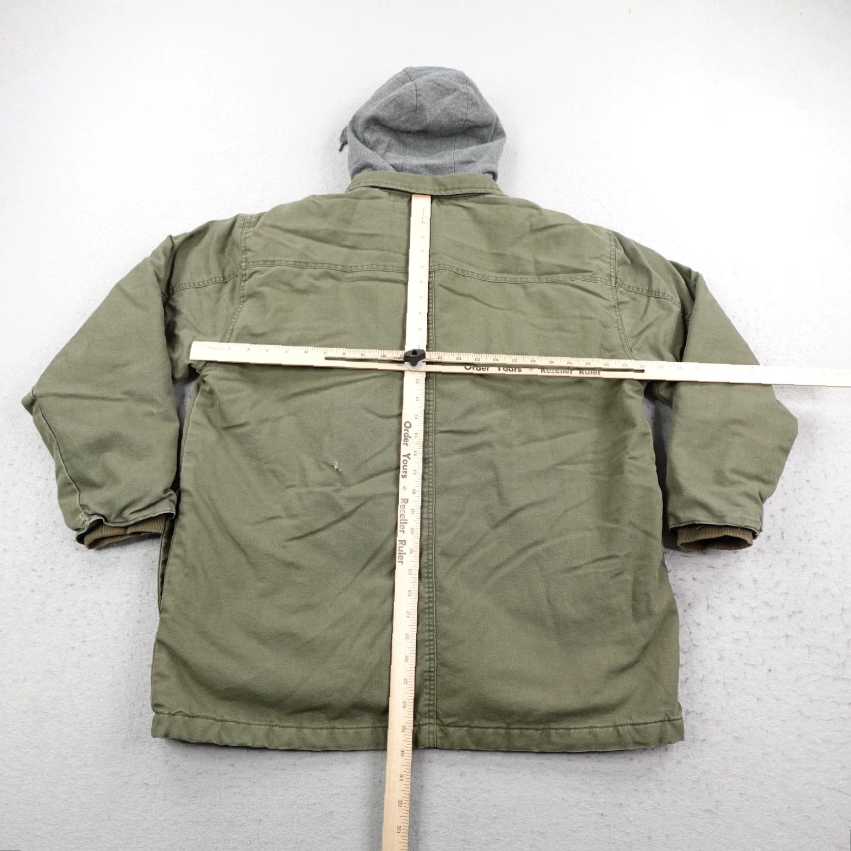 Dickies Dickies Jacket Mens XL Green Sherpa Quilted Lined Insulated Hoodie Work Coat Jacket Size US XL / EU 56 / 4 - 5 Thumbnail