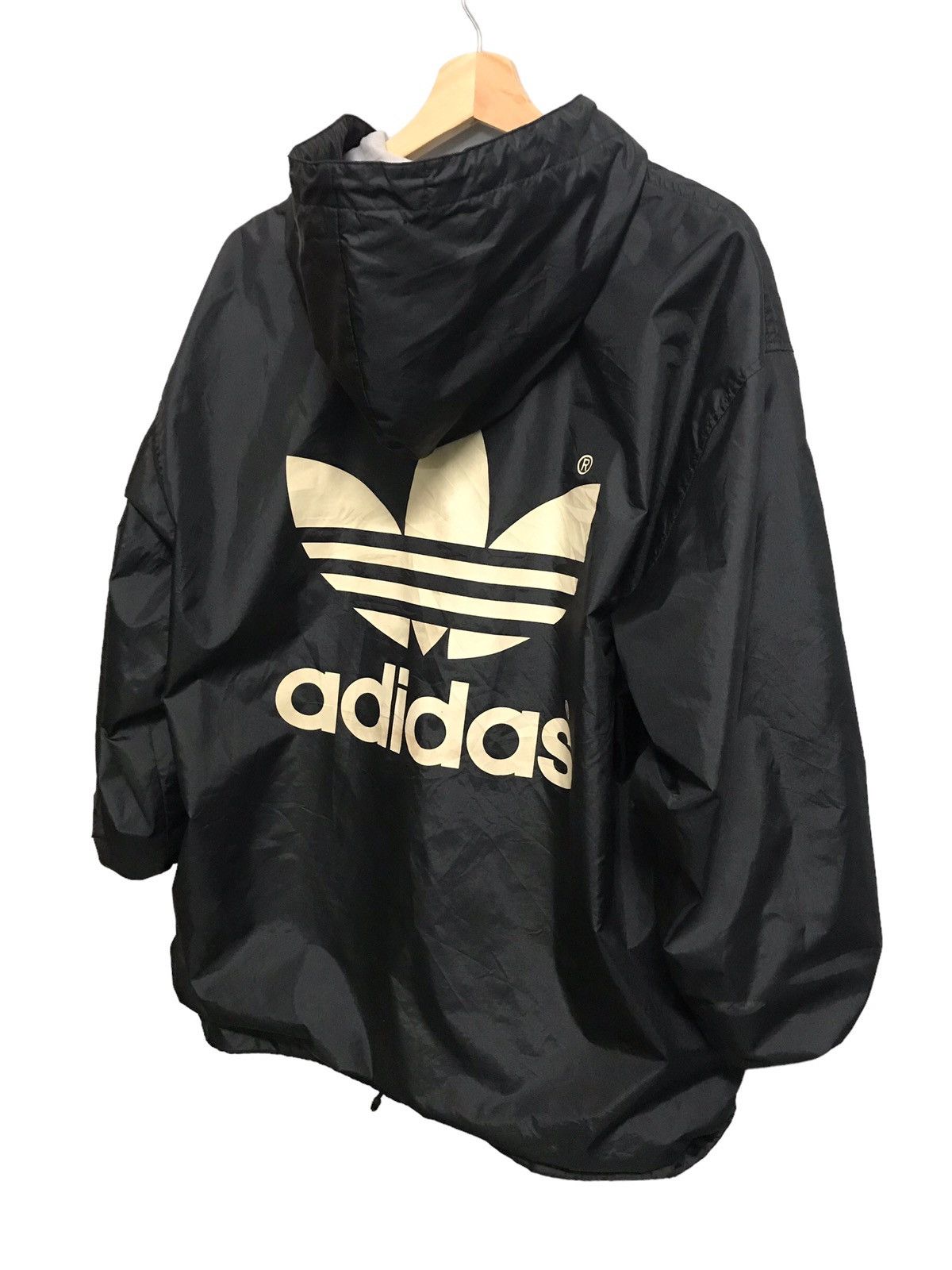 Adidas × Descente × Vintage Vintage 90s Adidas x Descente Big Logo Hooded Jacket Size US XL / EU 56 / 4 - 13 Thumbnail