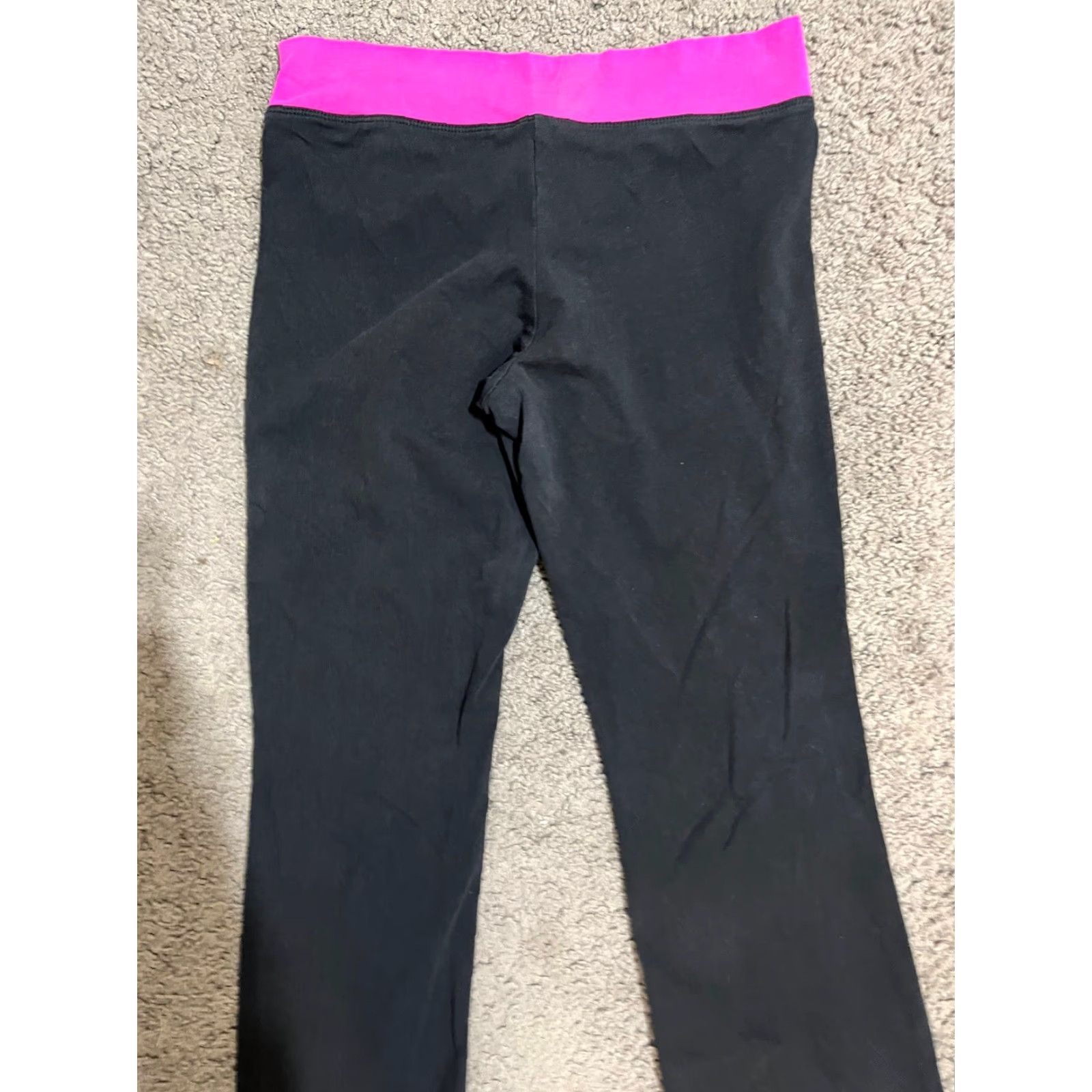 Vintage Aero Black Leggings Women Size Large Activewear Cotton Blend Pull-On Size 26" / US 2 / IT 38 - 4 Thumbnail
