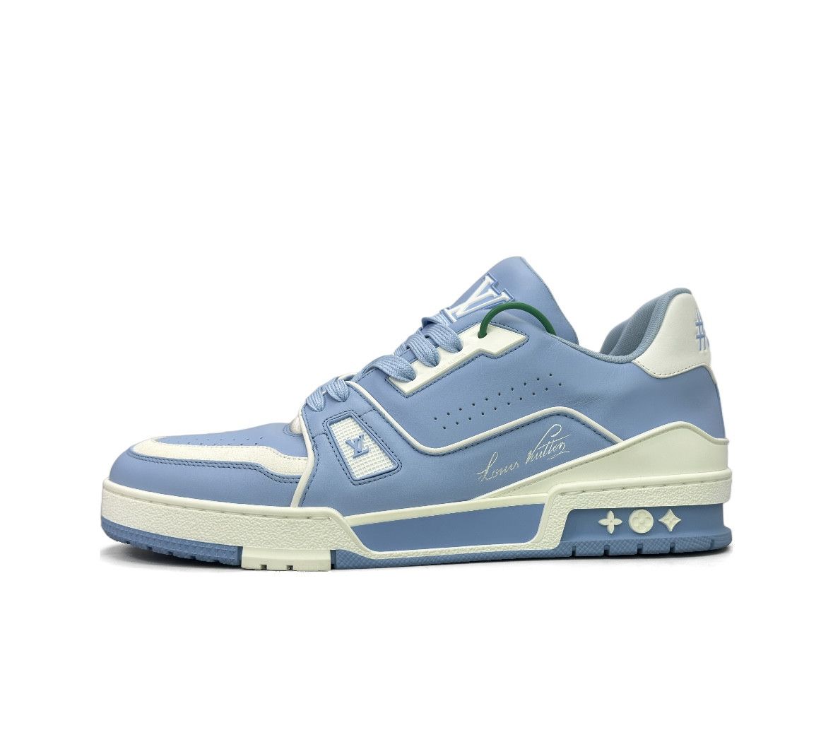 Louis Vuitton Louis Vuitton Trainer Leather Low-Top Sneakers Blue Men’s Size US 8.5 / EU 41-42 - 2 Thumbnail