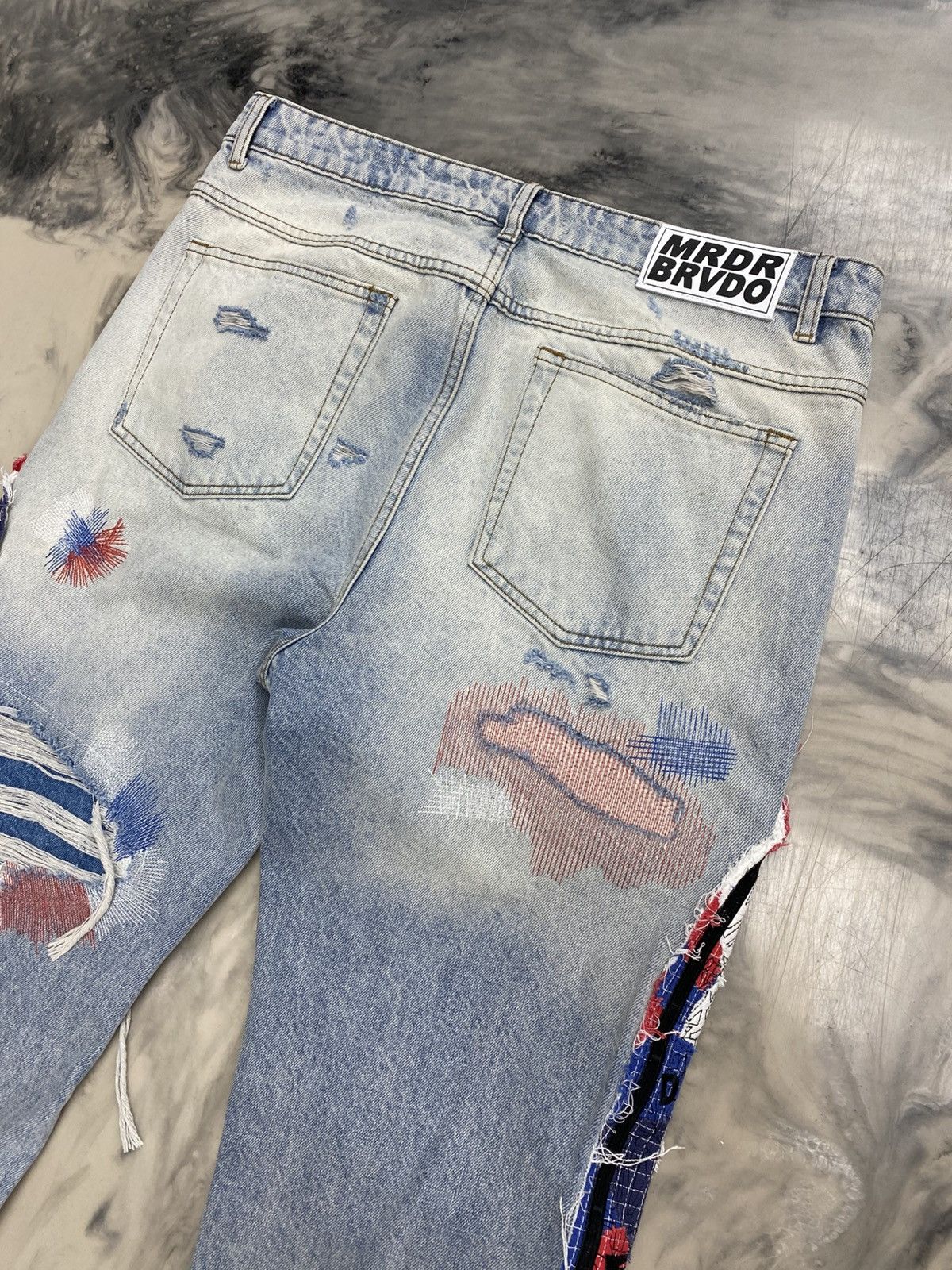 Who Decides War Who Decides War stained glass denim jeans 36 authentic Size US 36 / EU 52 - 11 Thumbnail
