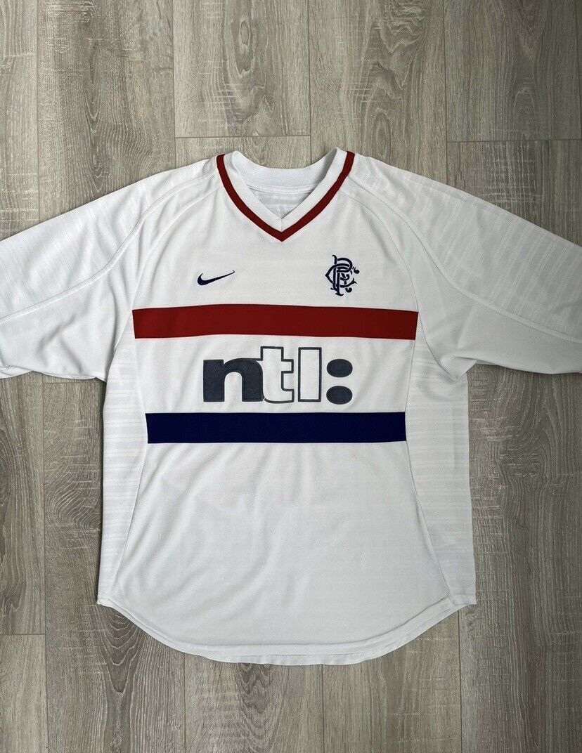 2000/01 RANGERS Vintage Nike Away Football Shirt Jersey (XXL)