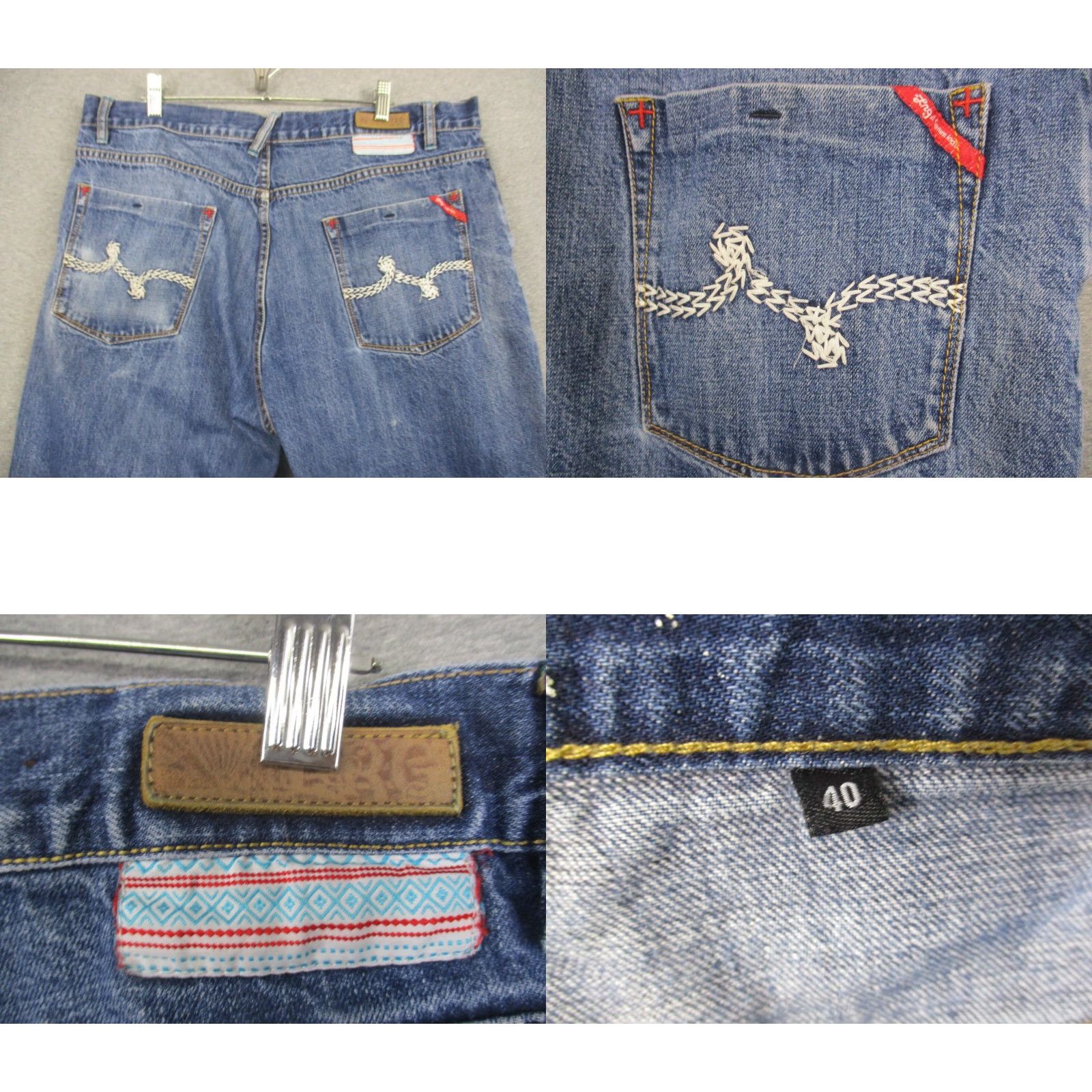 Southpole LRG Jeans Mens 40x32 Denim Baggy Y2k Southpole Style Skater Blue Size US 40 / EU 56 - 9 Thumbnail
