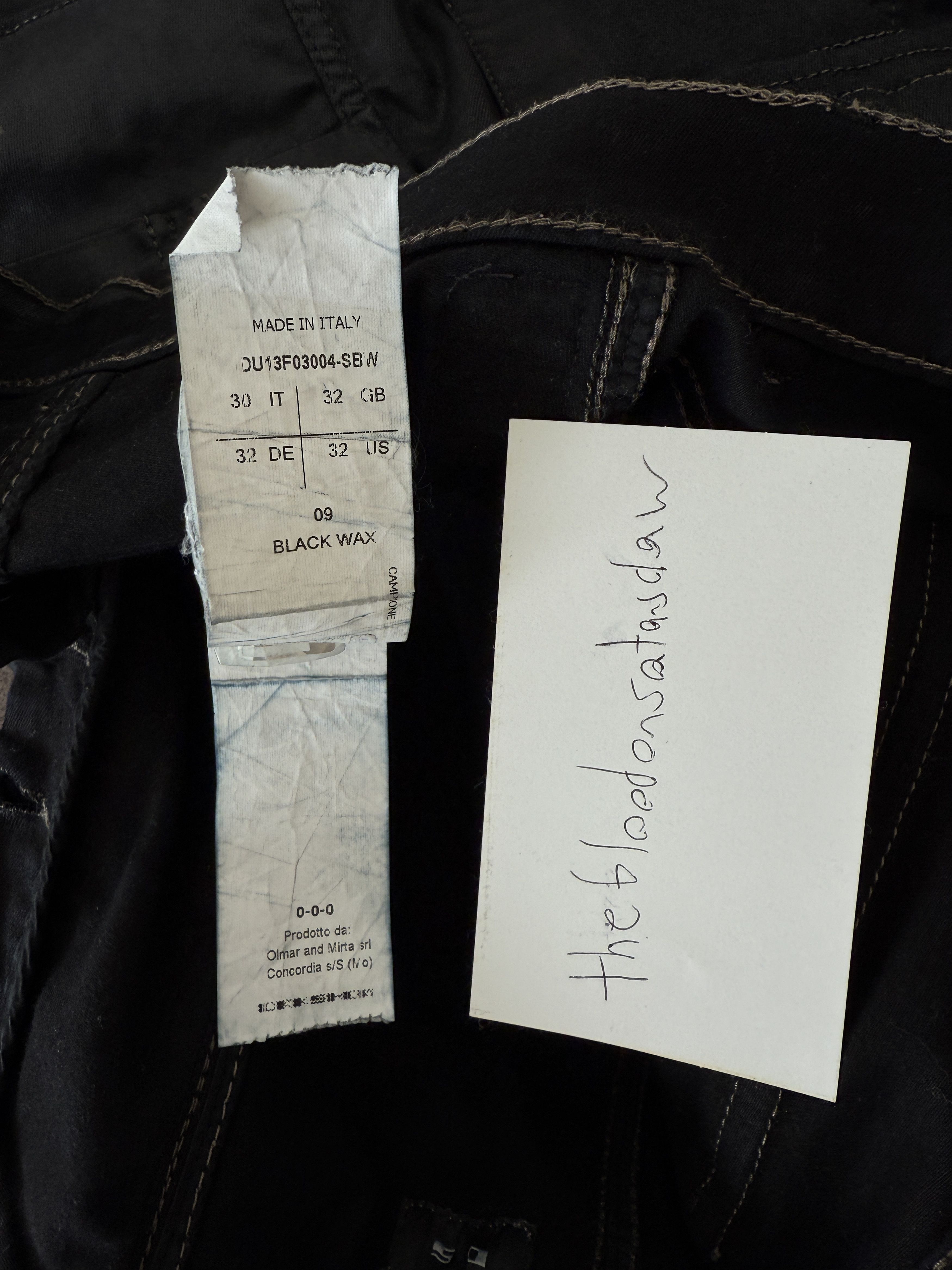 Rick Owens Drkshdw Memphis Denim Waxed coated