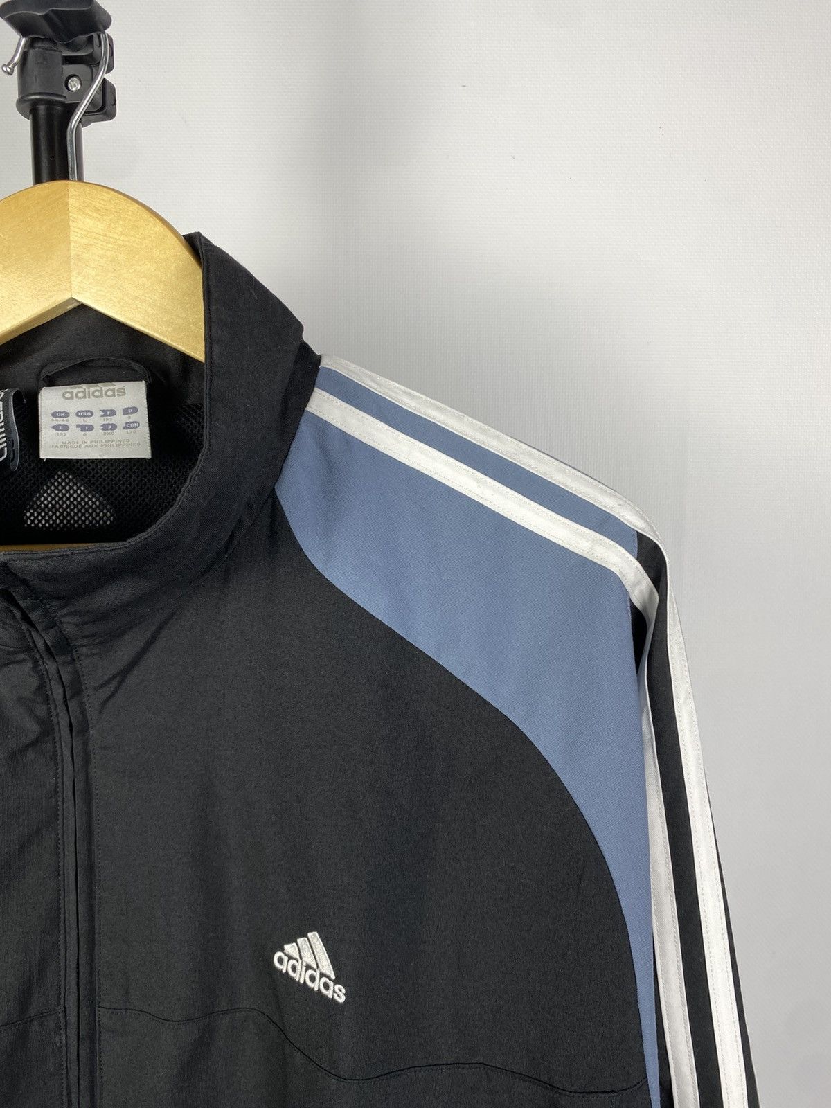 Adidas × Vintage Vintage 90s Adidas Track Full Zip Y2K Drill rare Jacket Size US L / EU 52-54 / 3 - 3 Thumbnail