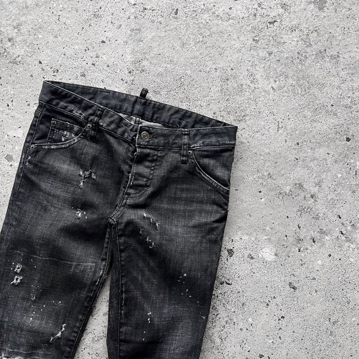 Dsquared2 Dsquared2 Black Authentic Distressed Short Denim Deana Jeans Size 27" / US 4 / IT 40 - 5 Thumbnail