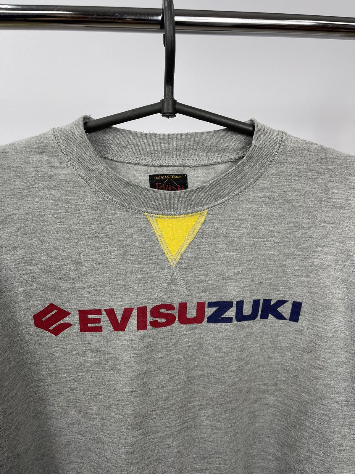 Evisu Evisu T-Shirt Long Sleeve Size XL Grey Big Logo Size US XL / EU 56 / 4 - 5 Thumbnail
