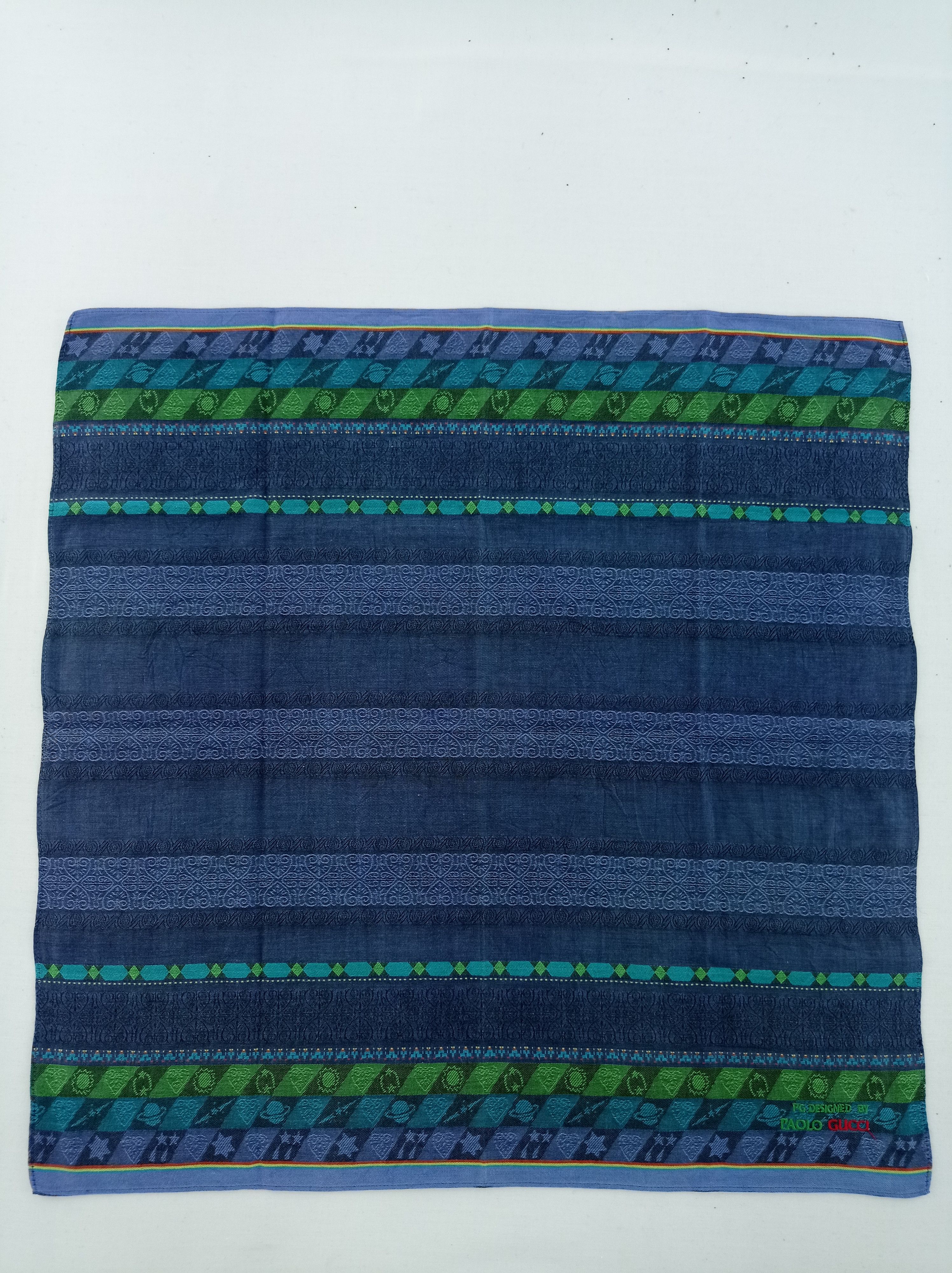 Paolo Gucci × Vintage Vintage Paolo Gucci Handkerchief / Bandana / Neckwear Size ONE SIZE - 3 Thumbnail