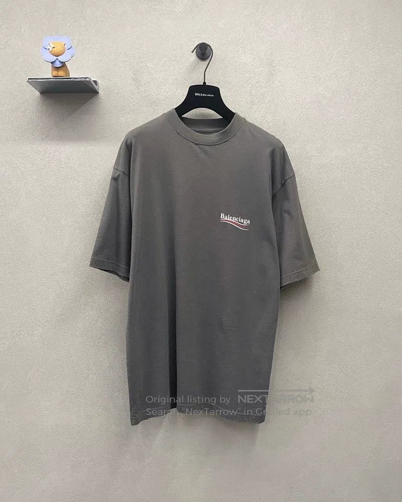 Balenciaga Balenciaga Coke Logo Grey Short Sleeve T-Shirt Size US XS / EU 42 / 0 - 1 Thumbnail
