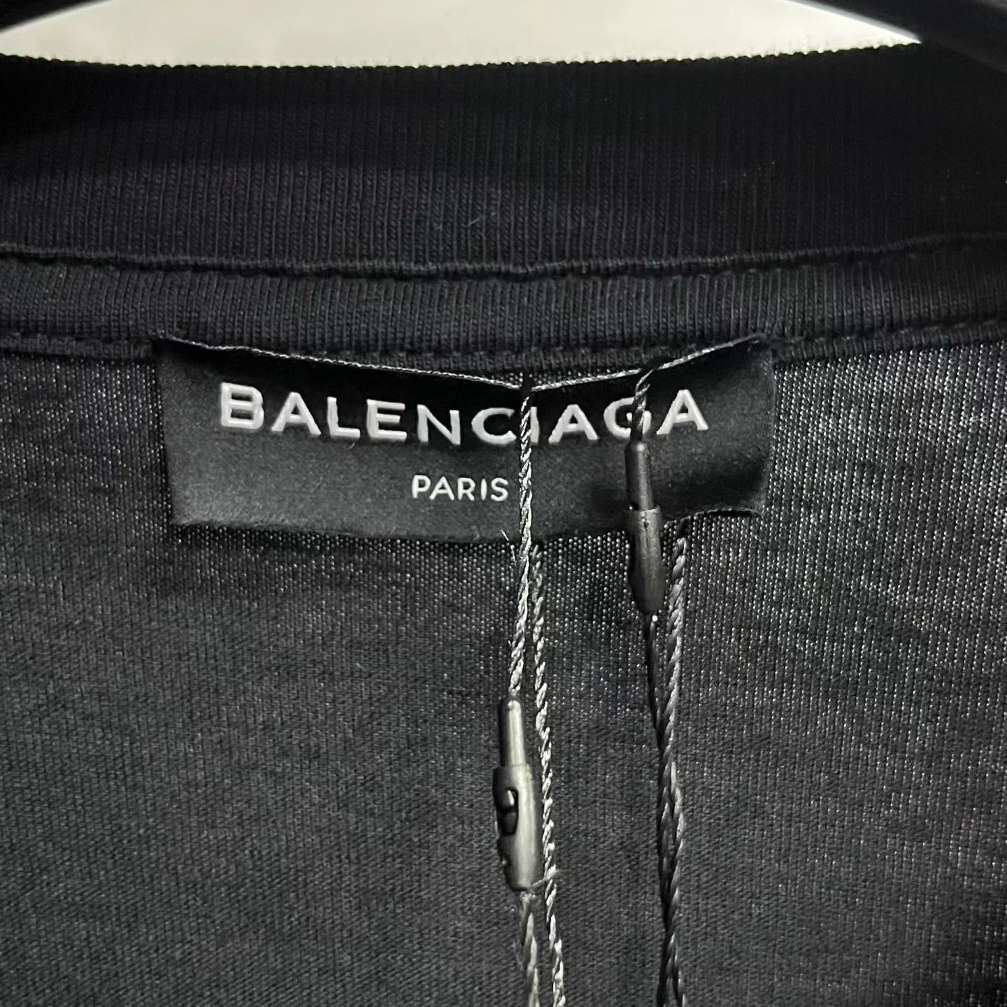 Balenciaga Balenciaga Black Printed Crewneck Short-Sleeve Tee Size US XXS / EU 40 - 3 Thumbnail