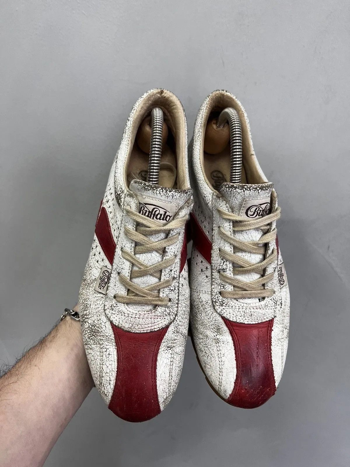 Buffalo London Archival distressed leather low guidi style buffalo y2k Size US 8 / EU 41 - 4 Thumbnail