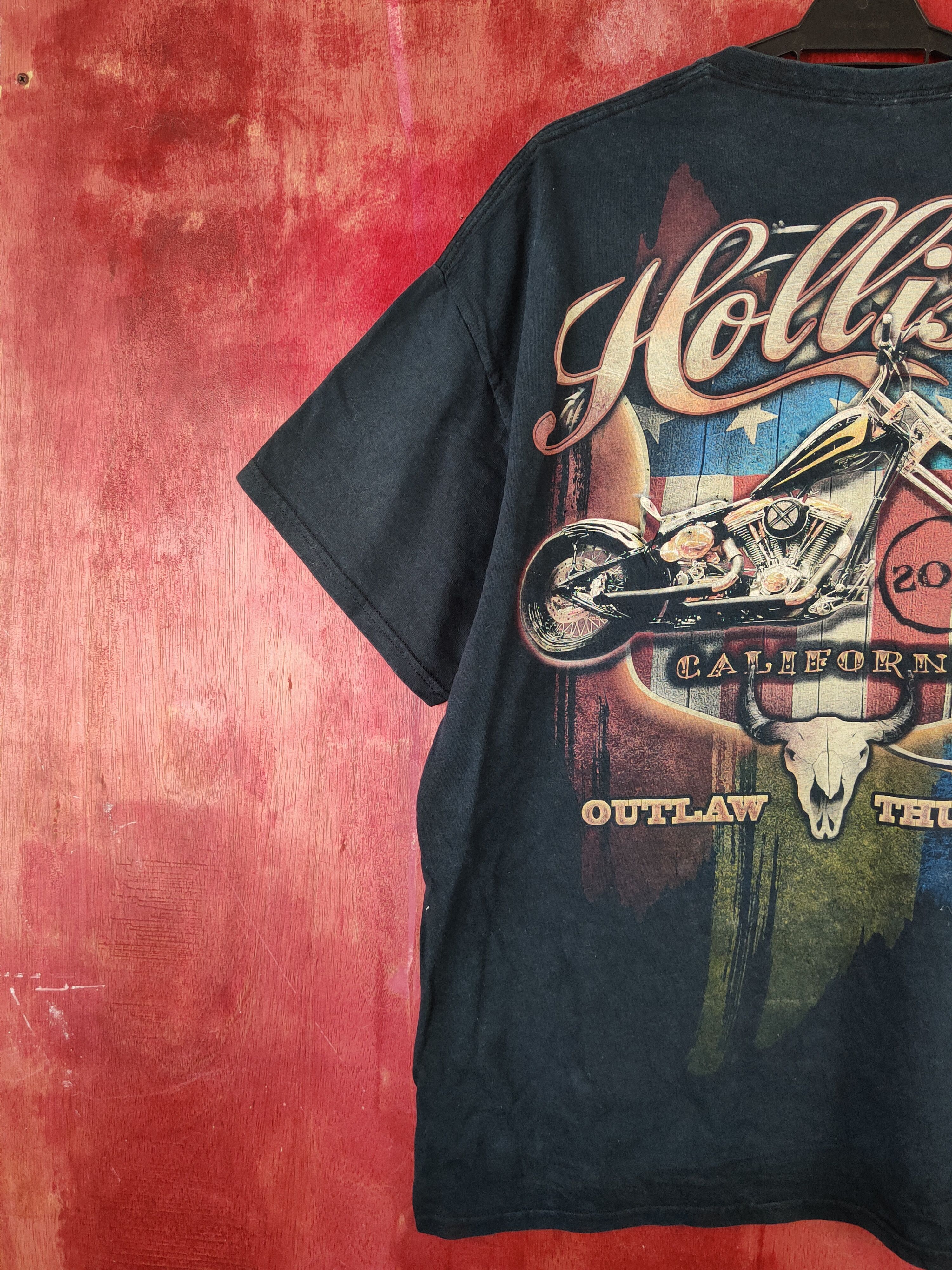 Indian Motorcycle Hollister outlaw thunder california Blue T-shirts #S2289 Size US XL / EU 56 / 4 - 2 Thumbnail