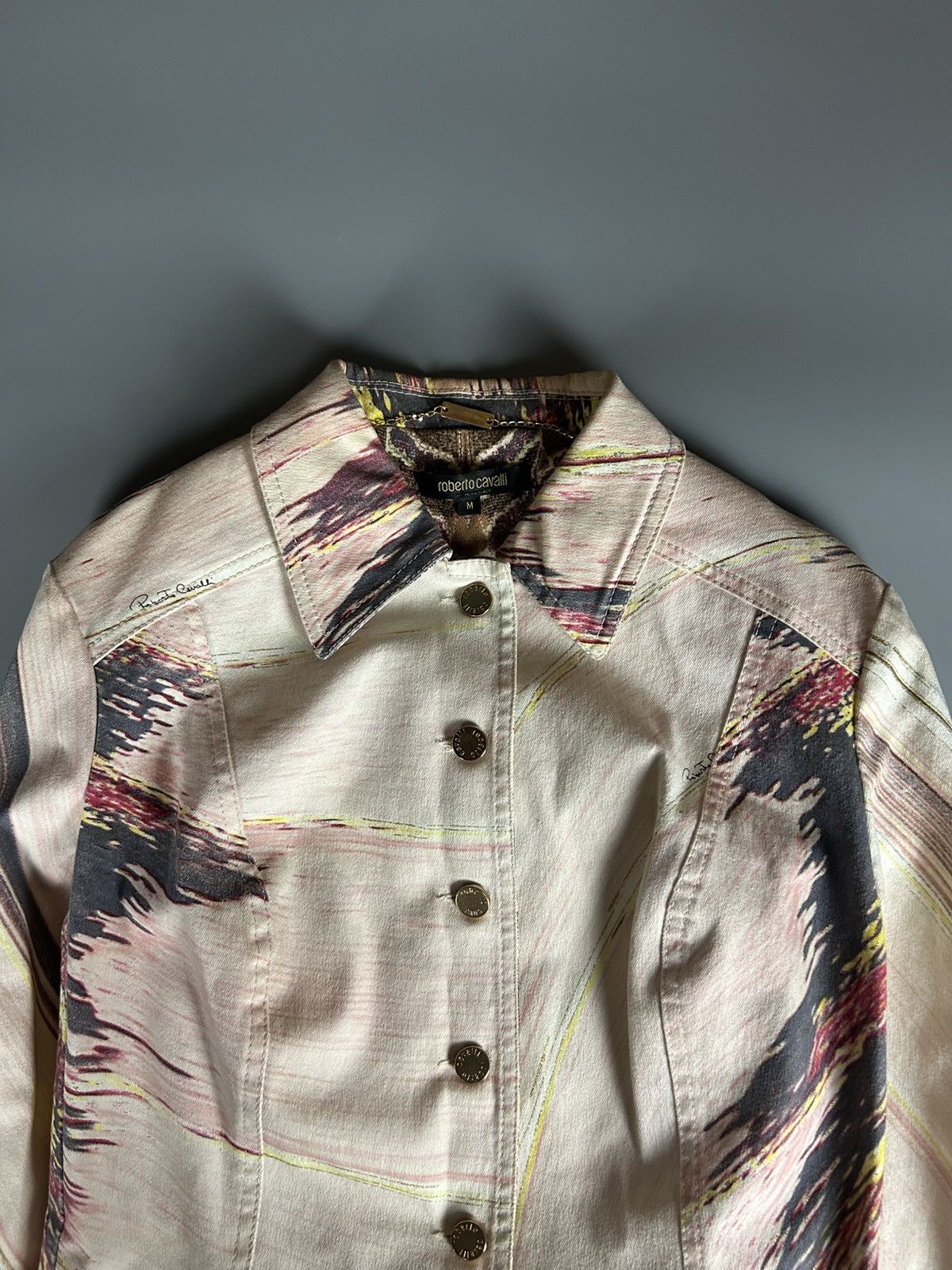 Roberto Cavalli Roberto Cavalli 04’ Printed Jacket Size M / US 6-8 / IT 42-44 - 2 Thumbnail