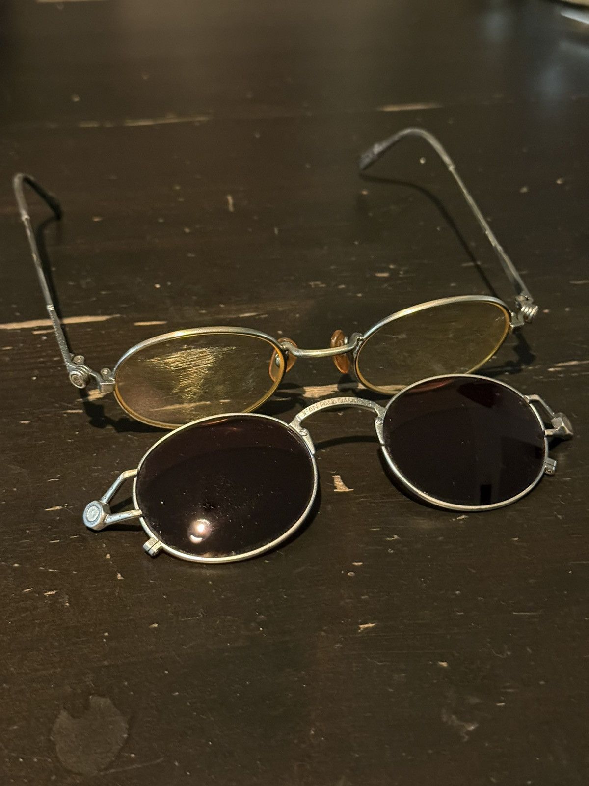 Jean Paul Gaultier Jean Paul Gaultier 90s VINTAGE Magnetic Dual-Lens SUNGLASSES Size ONE SIZE - 6 Thumbnail
